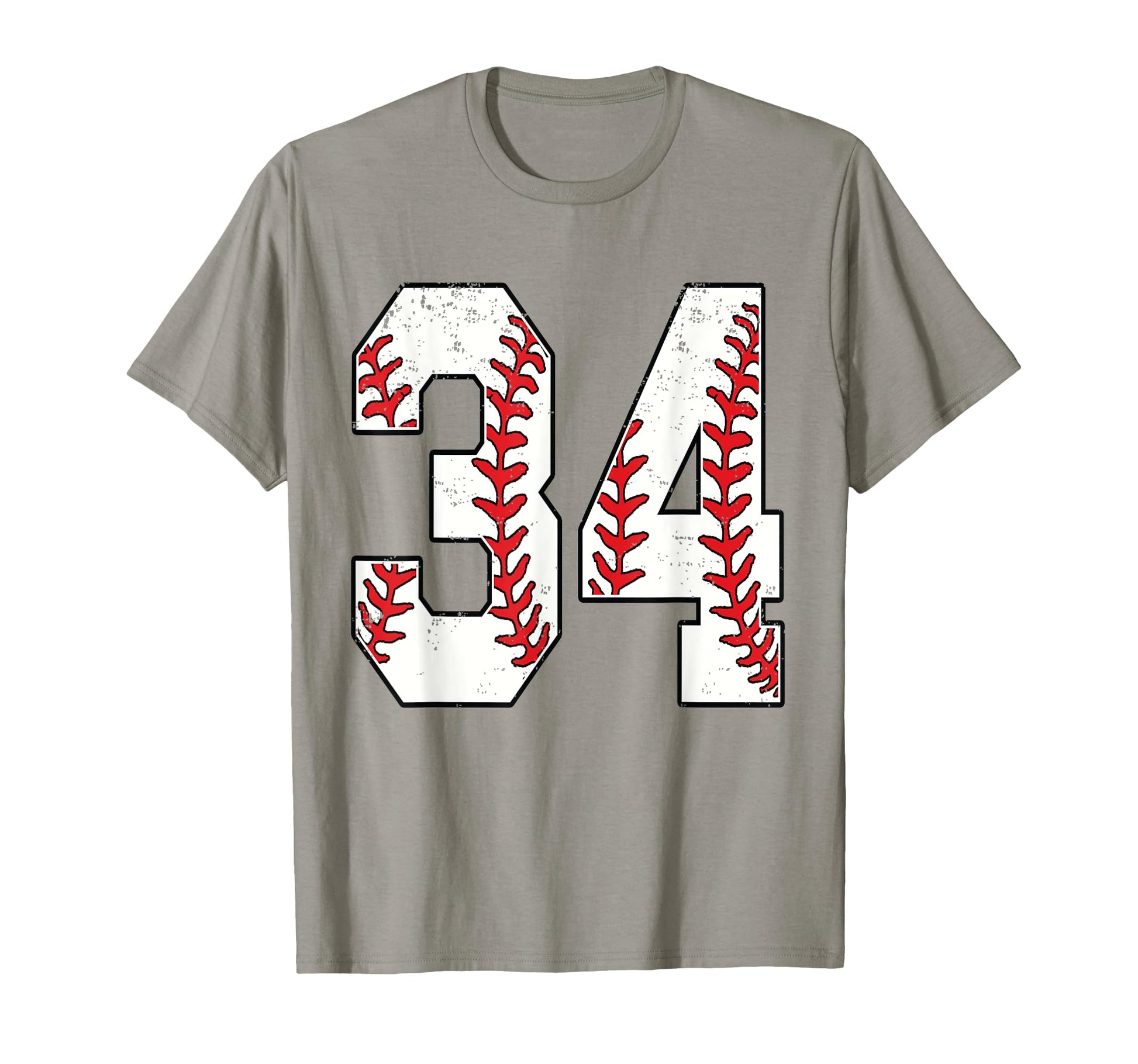 Number 34 Baseball 34 Jersey Number T-Shirt - Graphic Print Men Women - T-Shirt, Sweatshirt, Hoodie