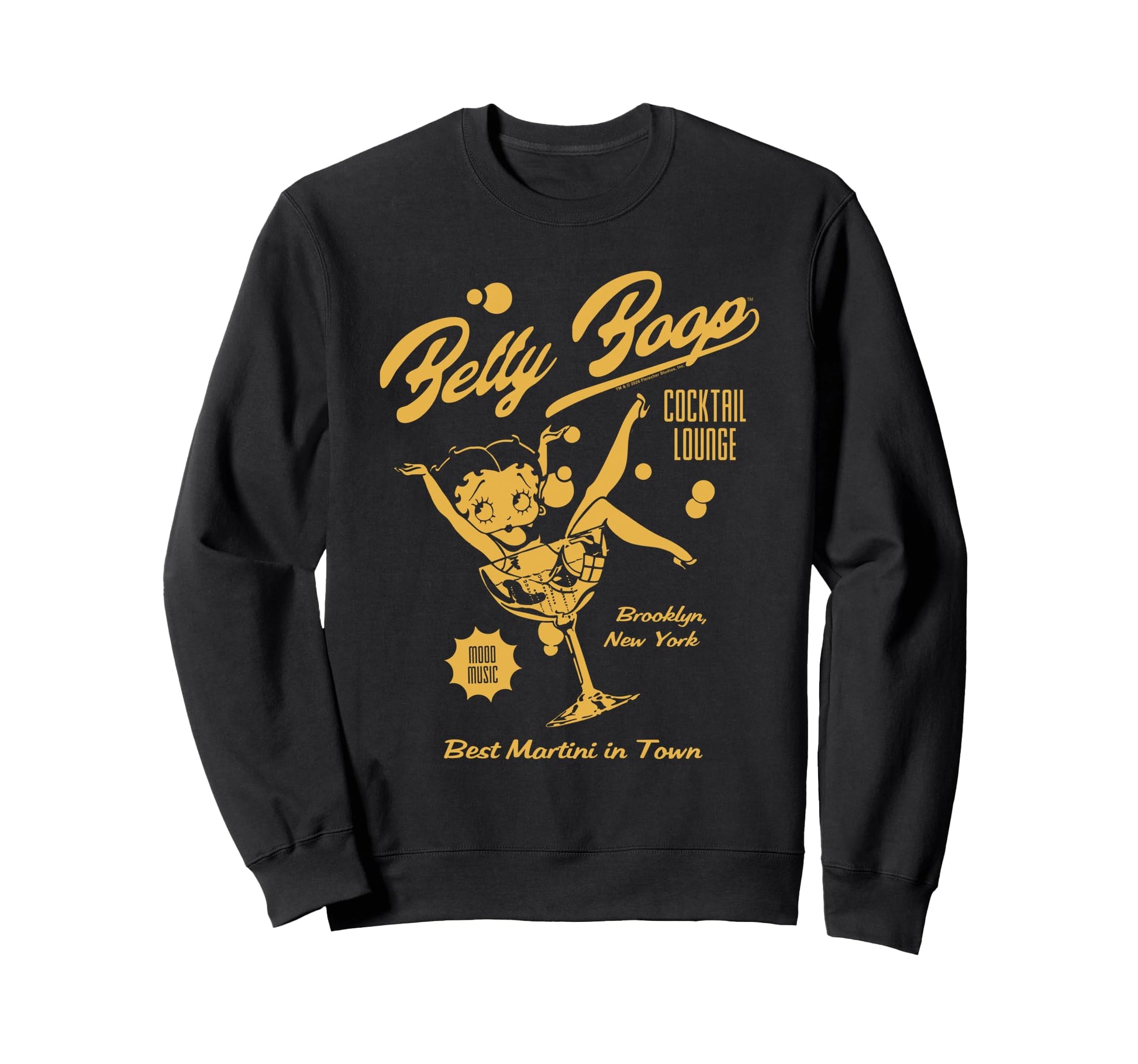 Betty Boop Cocktail Lounge Martini Sweatshirt - Graphic Print Men Women - T-Shirt, Sweatshirt, Hoodie