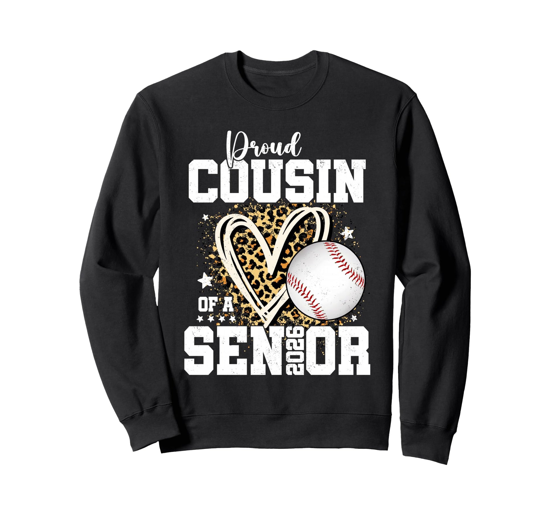 Proud Cousin 2026 Senior Baseball Sweatshirt - Graphic Print for Adults - T-Shirt, Sweatshirt, Hoodie