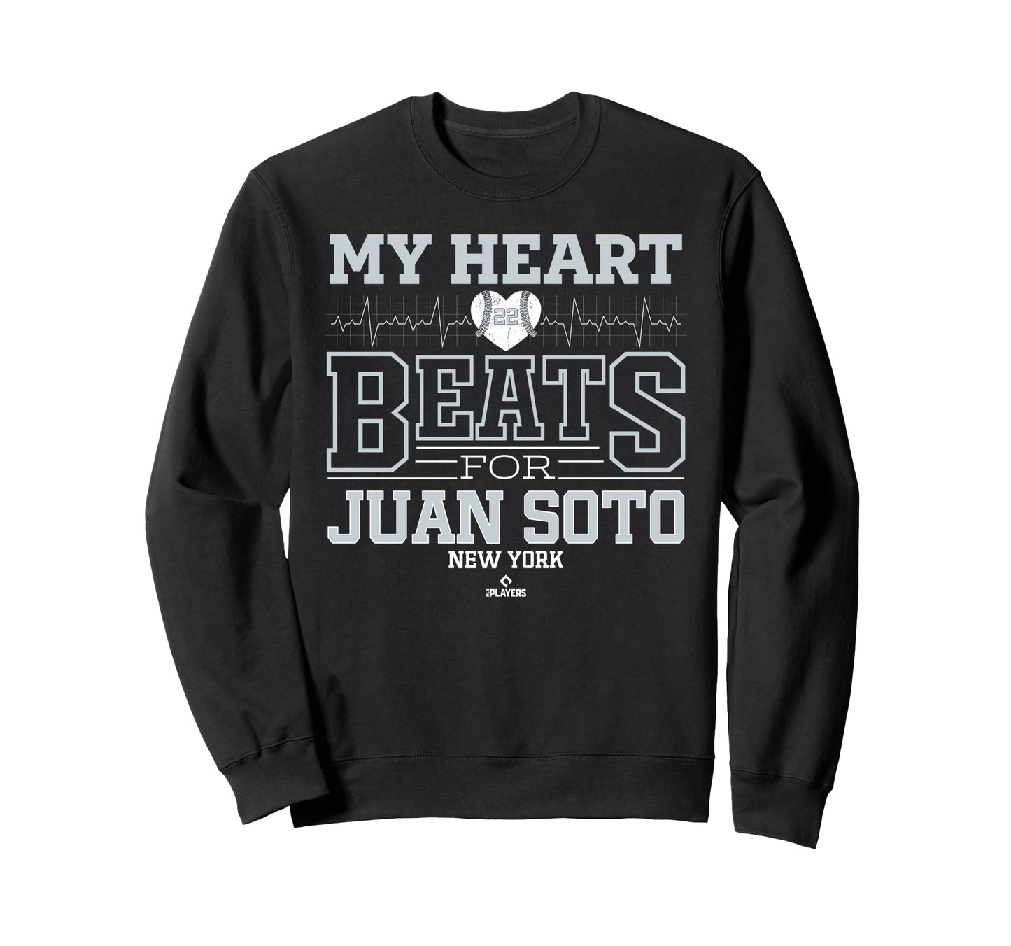My Heart Beats Juan Soto New York Sweatshirt - Minimalist Print Unisex - T-Shirt, Sweatshirt, Hoodie