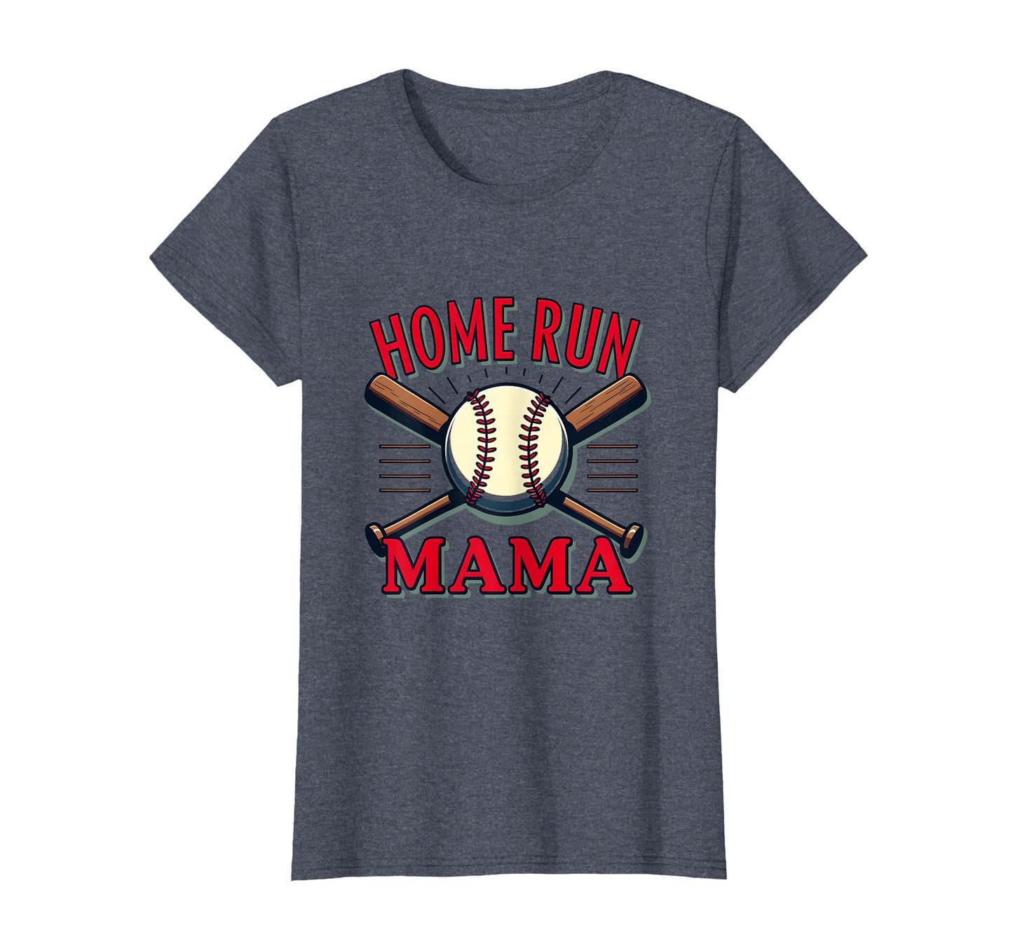 Home Run Mama Baseball Mom T-Shirt - Custom Art Print Men Women - T-Shirt, Sweatshirt, Hoodie