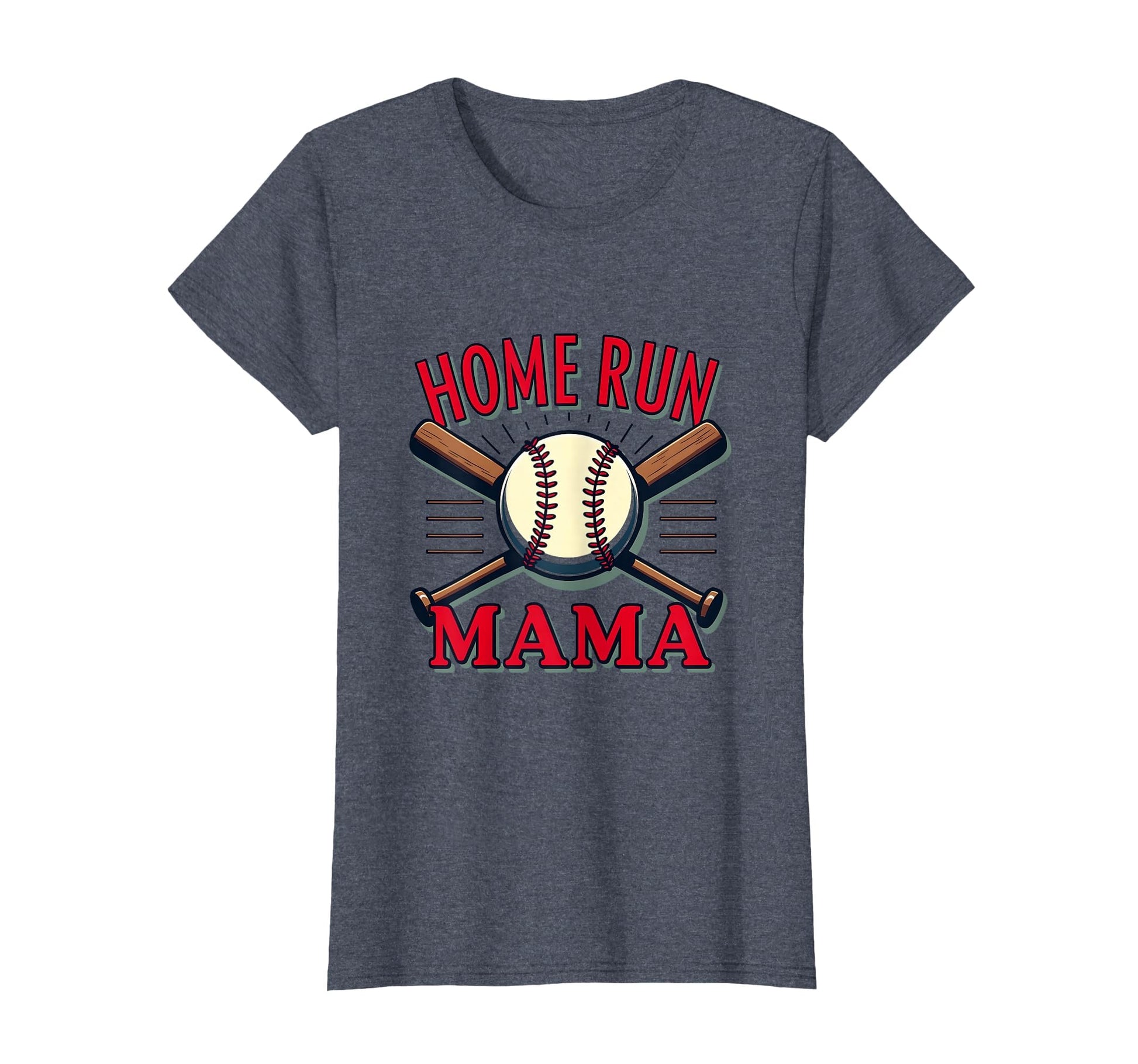 Home Run Mama Baseball Mom T-Shirt - Custom Art Print Men Women - T-Shirt, Sweatshirt, Hoodie