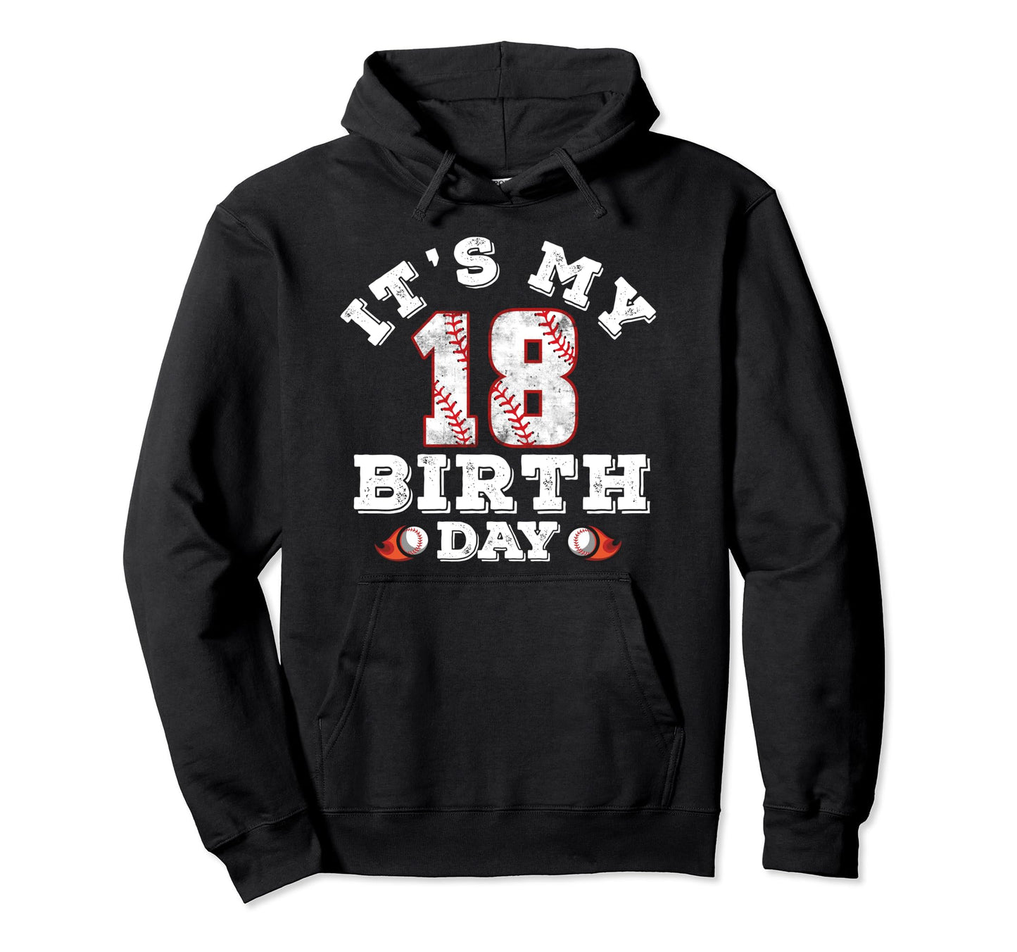 Its My 18Th Birthday 18 Year Old Hoodie - Custom Art Print for Adults - T-Shirt, Sweatshirt, Hoodie