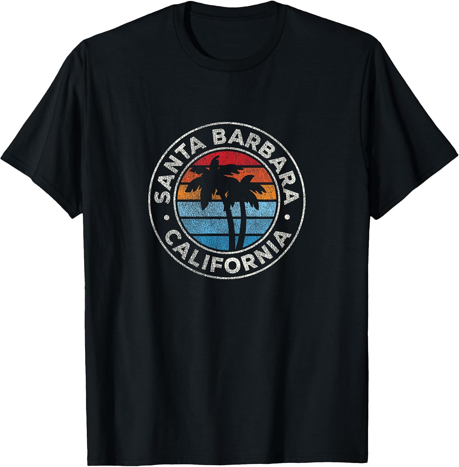 Vintage Santa Barbara CA Retro - Adult & Kids T-Shirts, Sweatshirts & Hoodies apparel design preview 1