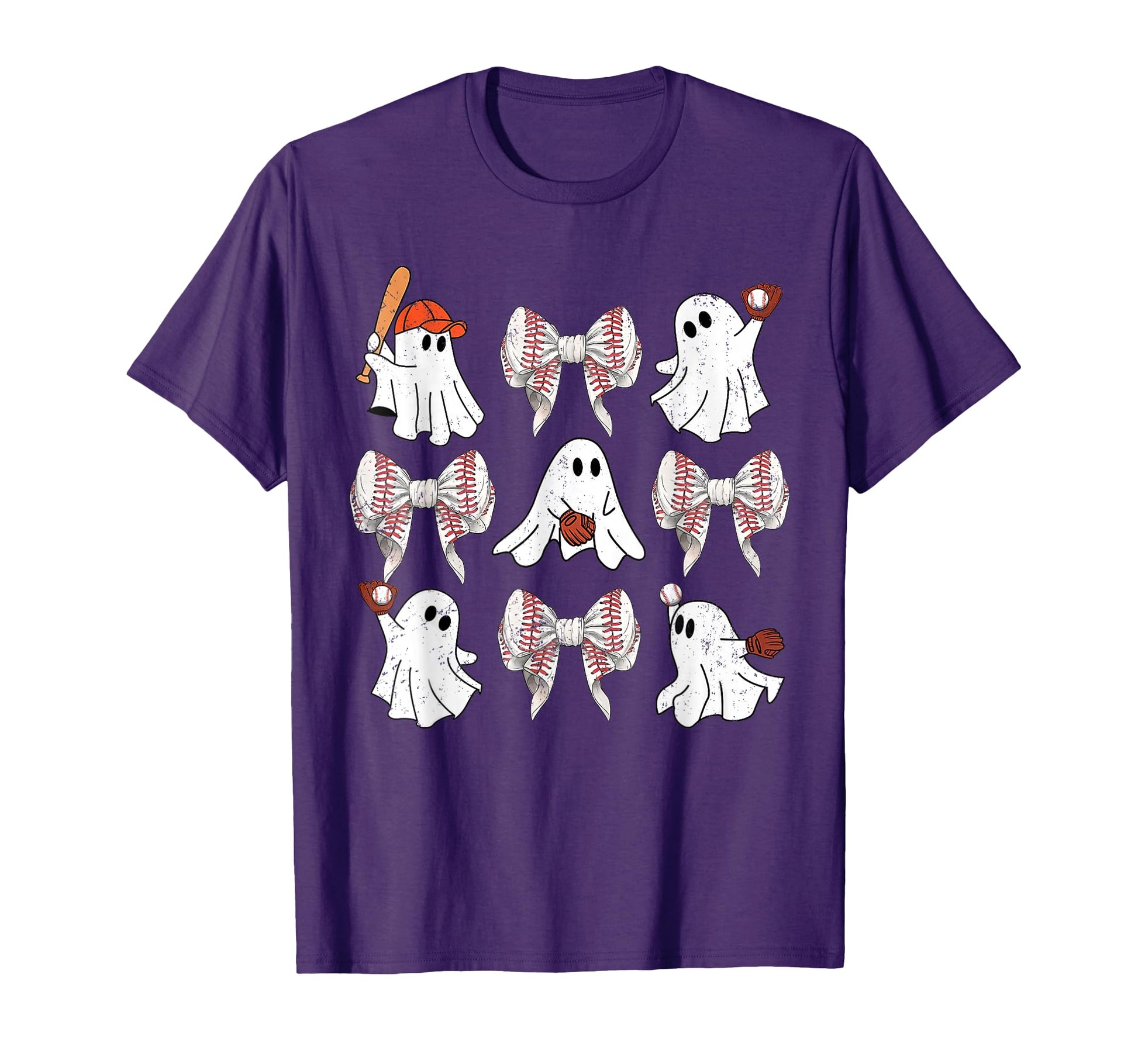 Baseball Player Halloween Bow Coquette T-Shirt - Unique Graphic Men Women - T-Shirt, Sweatshirt, Hoodie