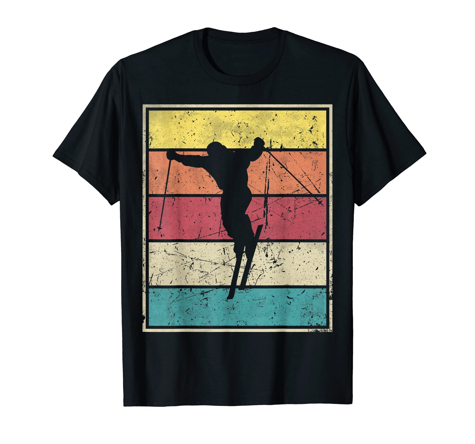 Skiing Trick Stripes T-Shirt - Aesthetic Graphic Men Women - T-Shirt, Sweatshirt, Hoodie
