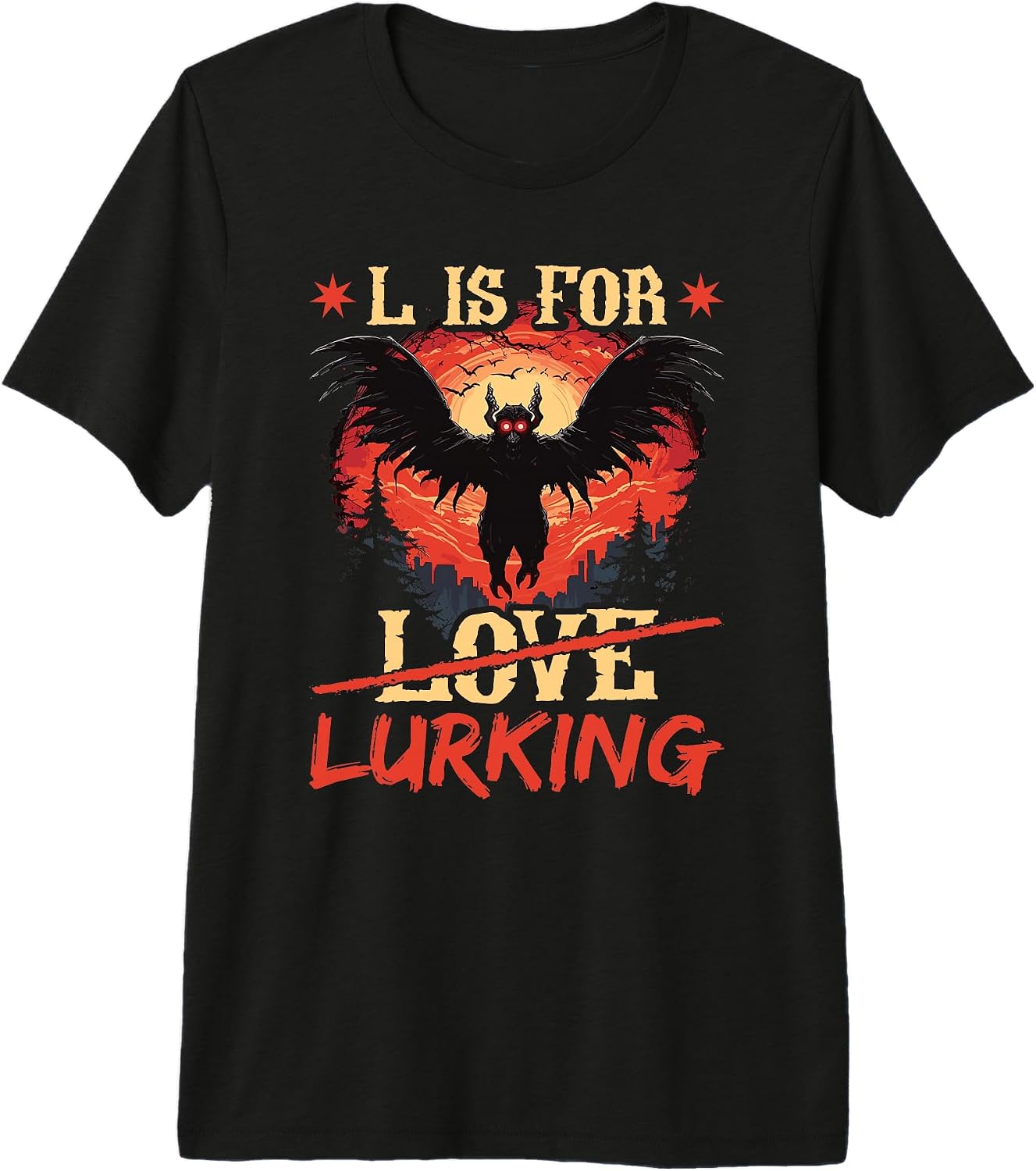 Mothman Merch Cryptozoology Gifts - Adult & Kids T-Shirts, Sweatshirts & Hoodies apparel design preview 1