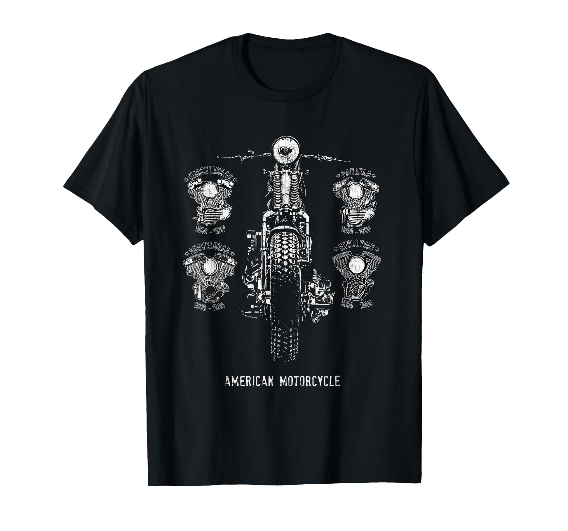 Hd Panhead Knucklehead Shovelhead T-Shirt - Novelty Apparel for Adults - T-Shirt, Sweatshirt, Hoodie