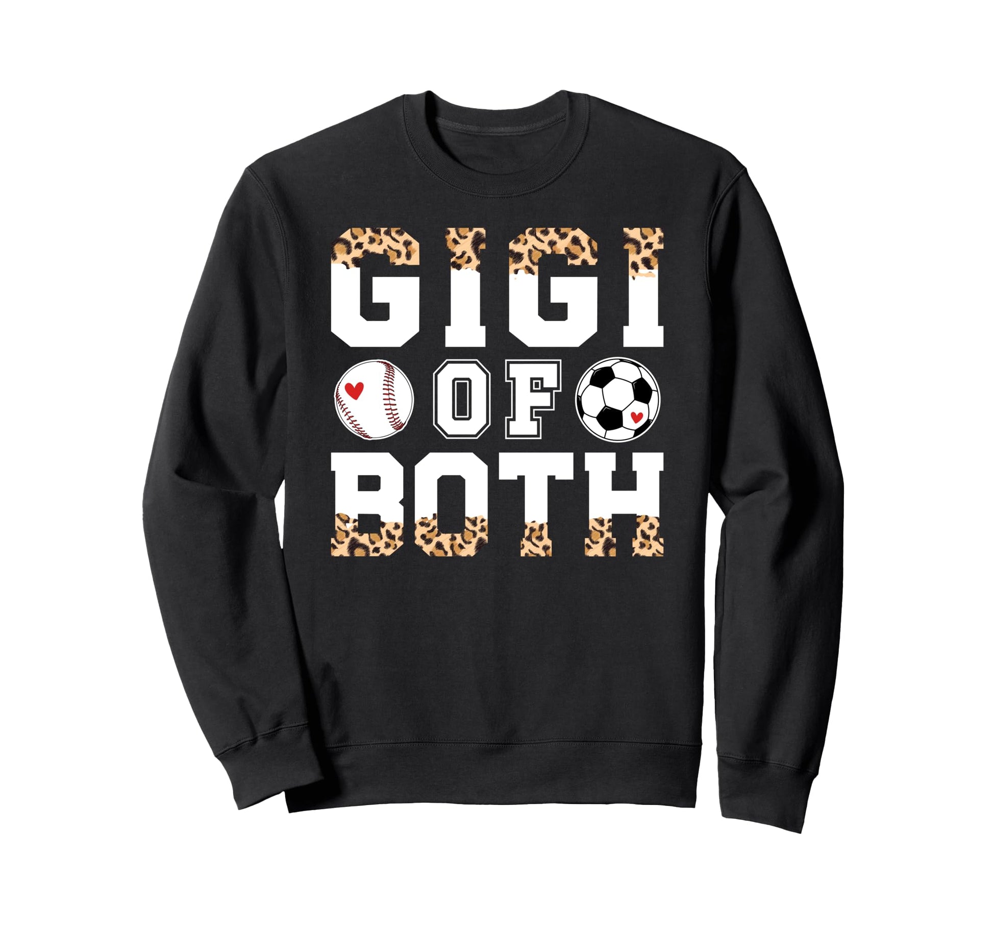 Gigi Both Leopard Baseball Soccer Sweatshirt - Fun Novelty Design Unisex - T-Shirt, Sweatshirt, Hoodie