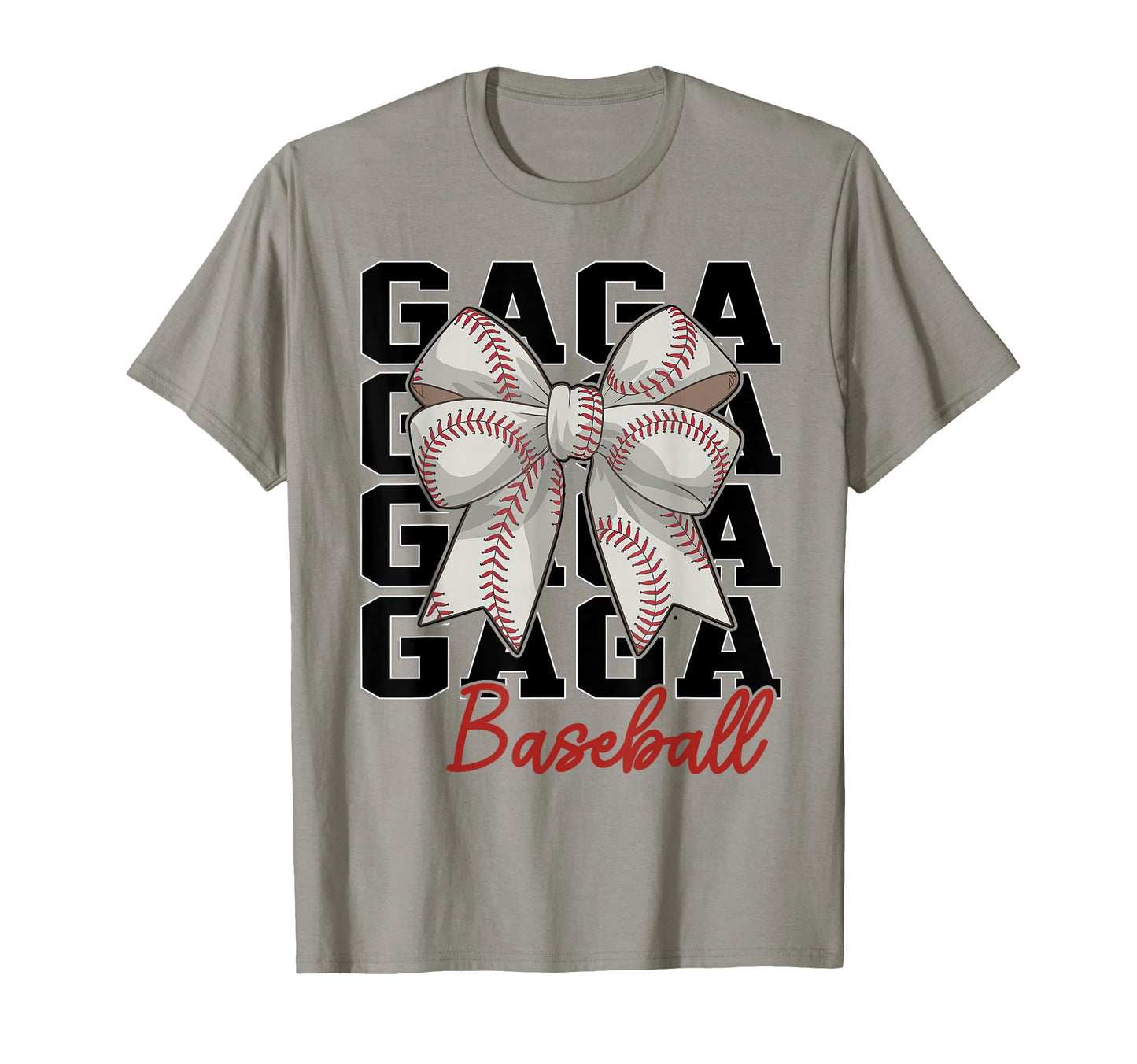 Baseball Gaga Coquette Bow Biggest Fan T-Shirt - Aesthetic Graphic Unisex - T-Shirt, Sweatshirt, Hoodie