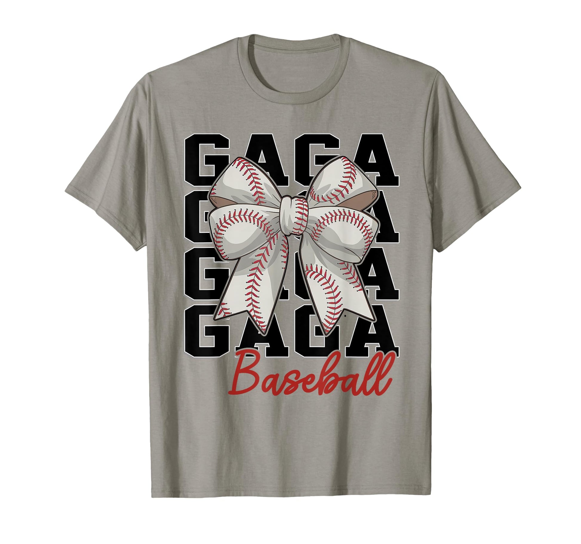 Baseball Gaga Coquette Bow Biggest Fan T-Shirt - Aesthetic Graphic Unisex - T-Shirt, Sweatshirt, Hoodie