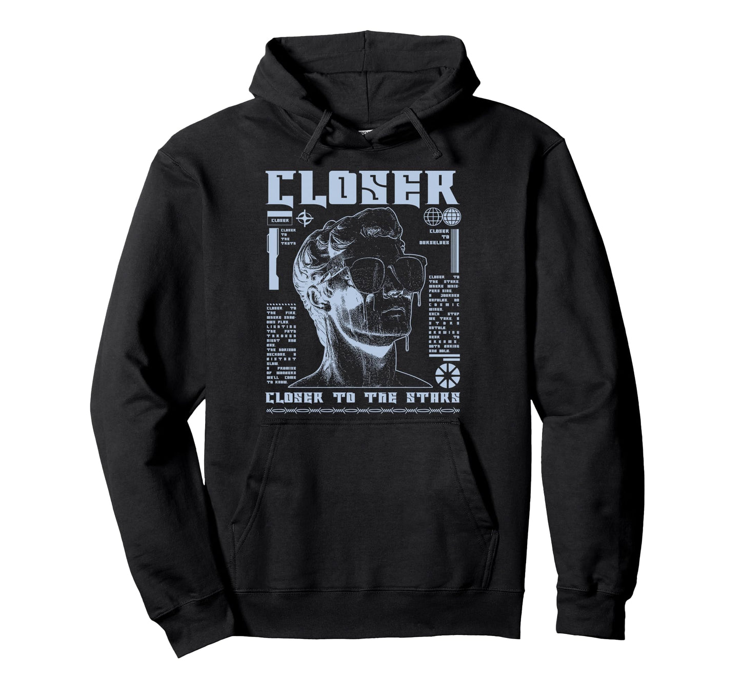 Y2K Closer Bold Urban Graffiti Aesthetic Hoodie - Unique Graphic Men Women - T-Shirt, Sweatshirt, Hoodie