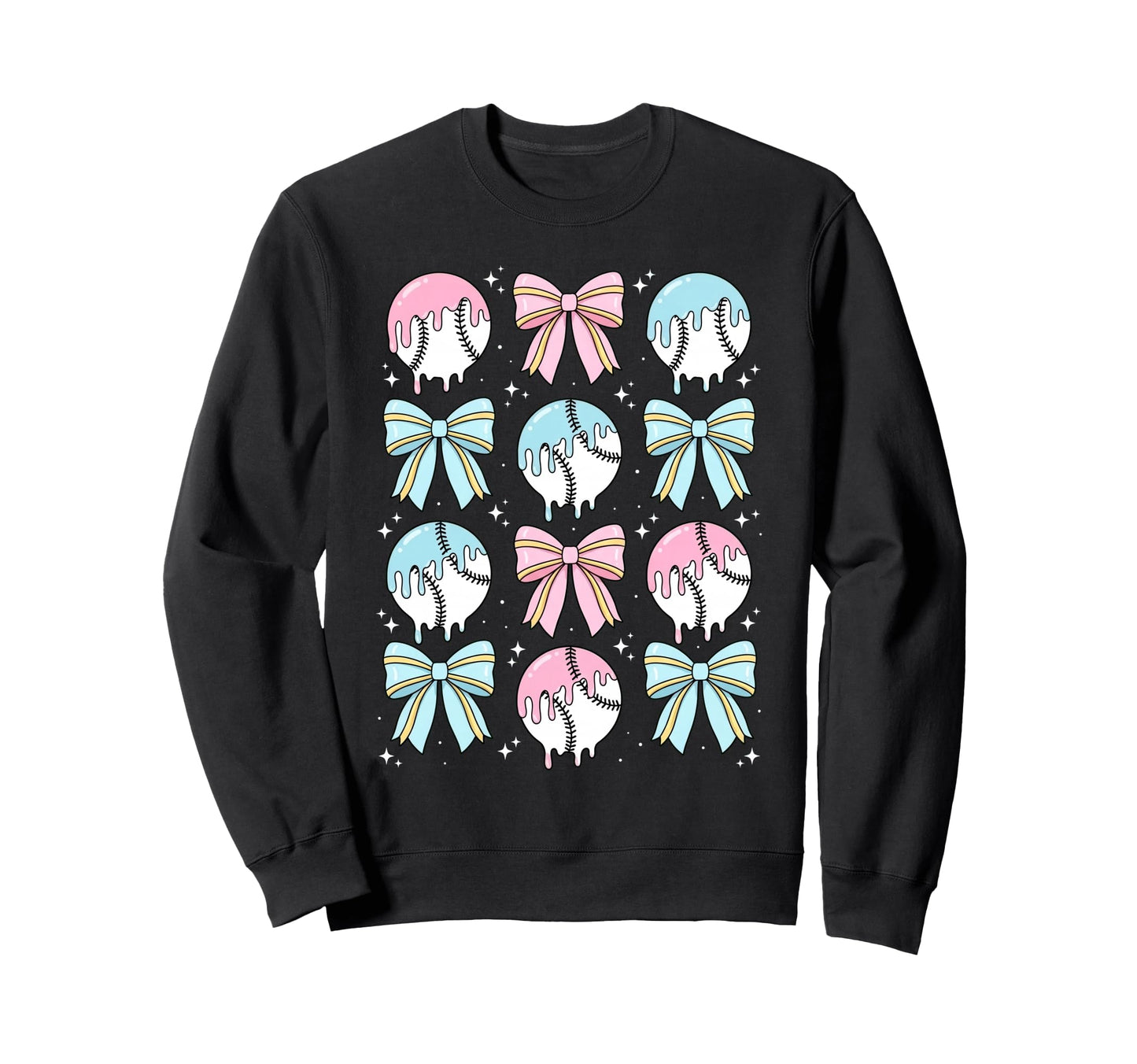 Baseball Drip Ice Cream Mom Sister Sweatshirt - Streetwear Style Men Women - T-Shirt, Sweatshirt, Hoodie