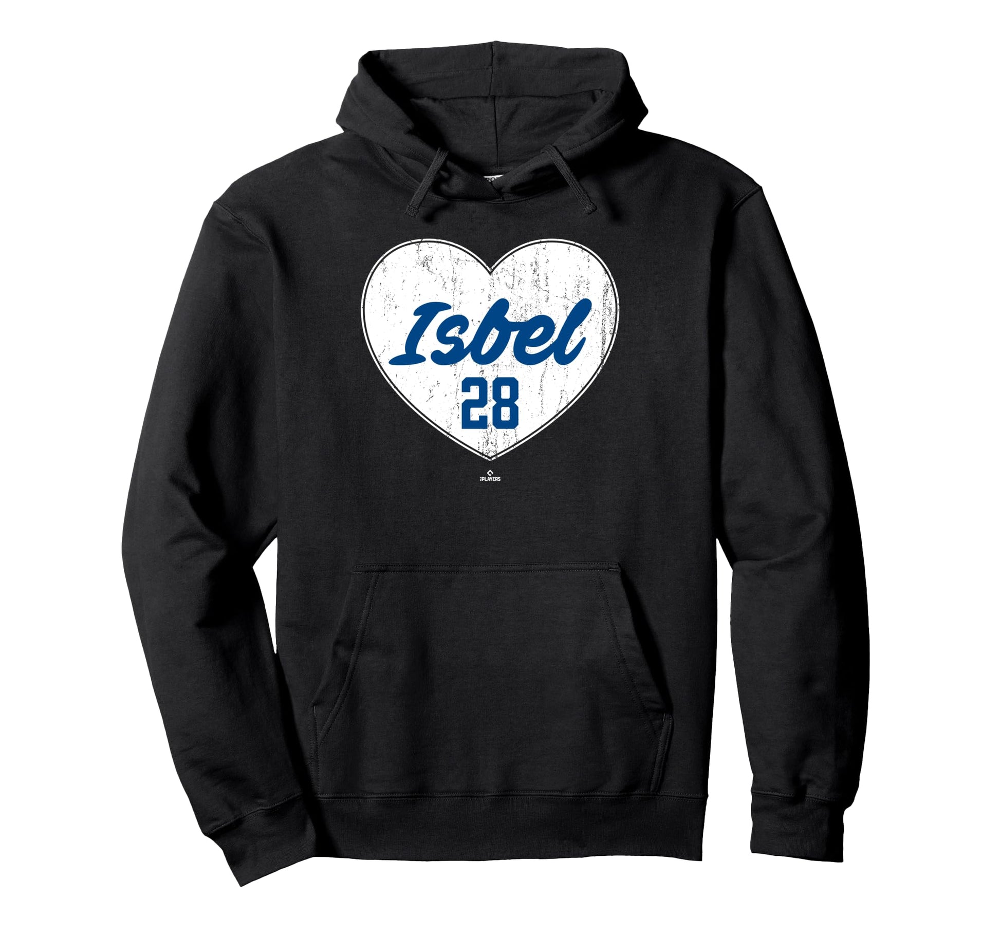 Distressed Heart Kyle Isbel Kansas Hoodie - Novelty Apparel for Adults - T-Shirt, Sweatshirt, Hoodie