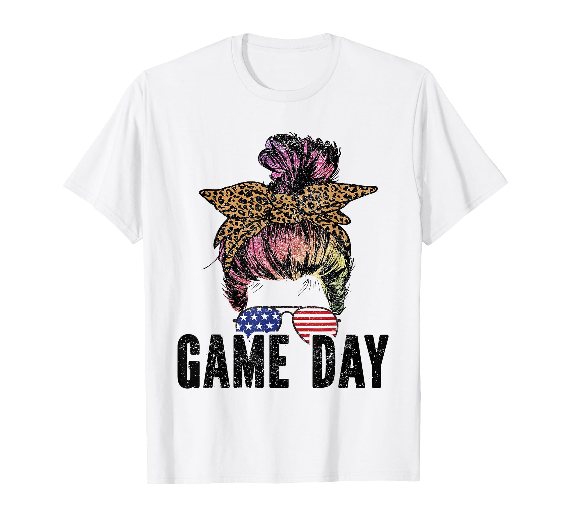 Game Day Leopard Football Lovers Mom T-Shirt - Aesthetic Graphic Men Women - T-Shirt, Sweatshirt, Hoodie