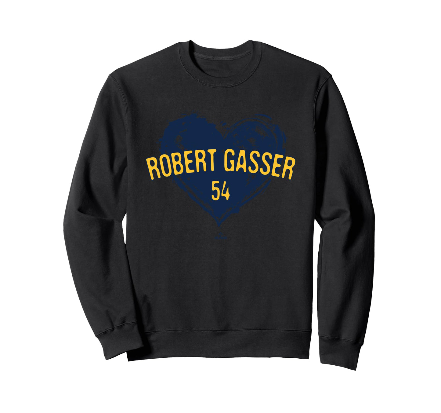 Distressed Heart Robert Gasser Sweatshirt - Minimalist Print for Adults - T-Shirt, Sweatshirt, Hoodie