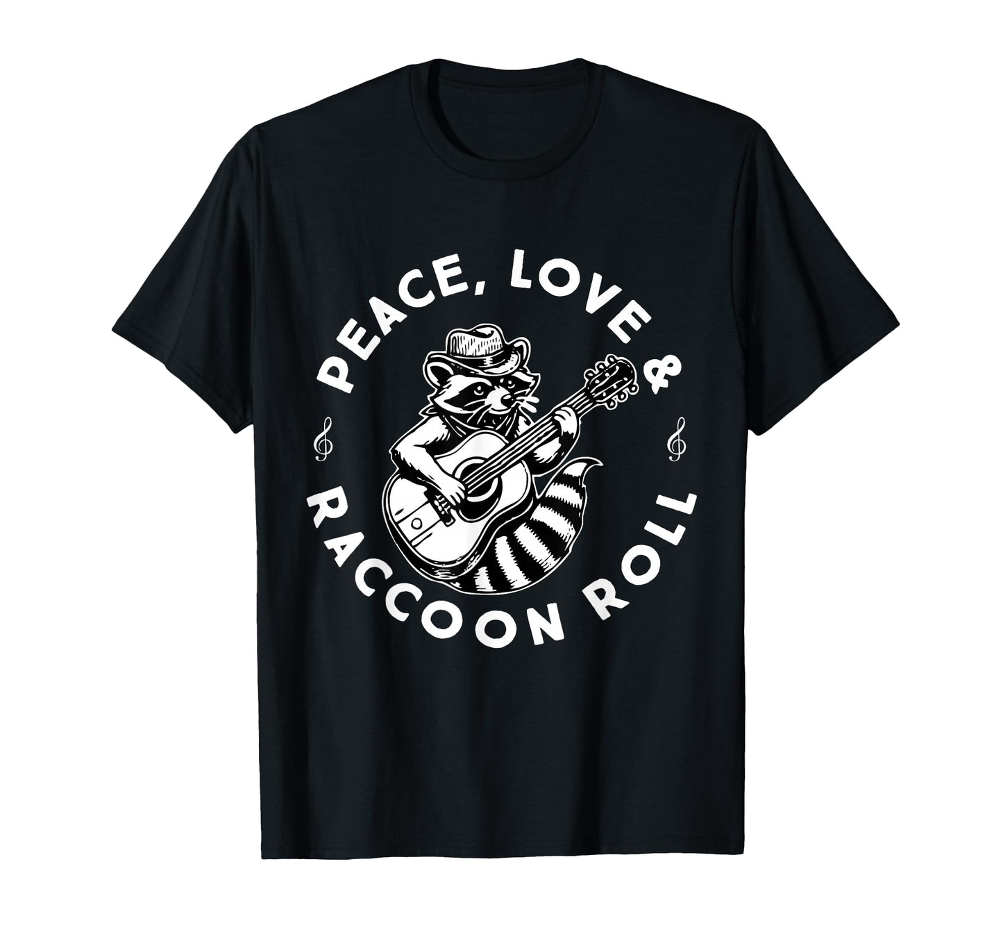 Raccoon Rock And Roll Music Raccoon T-Shirt - Aesthetic Graphic for Adults - T-Shirt, Sweatshirt, Hoodie