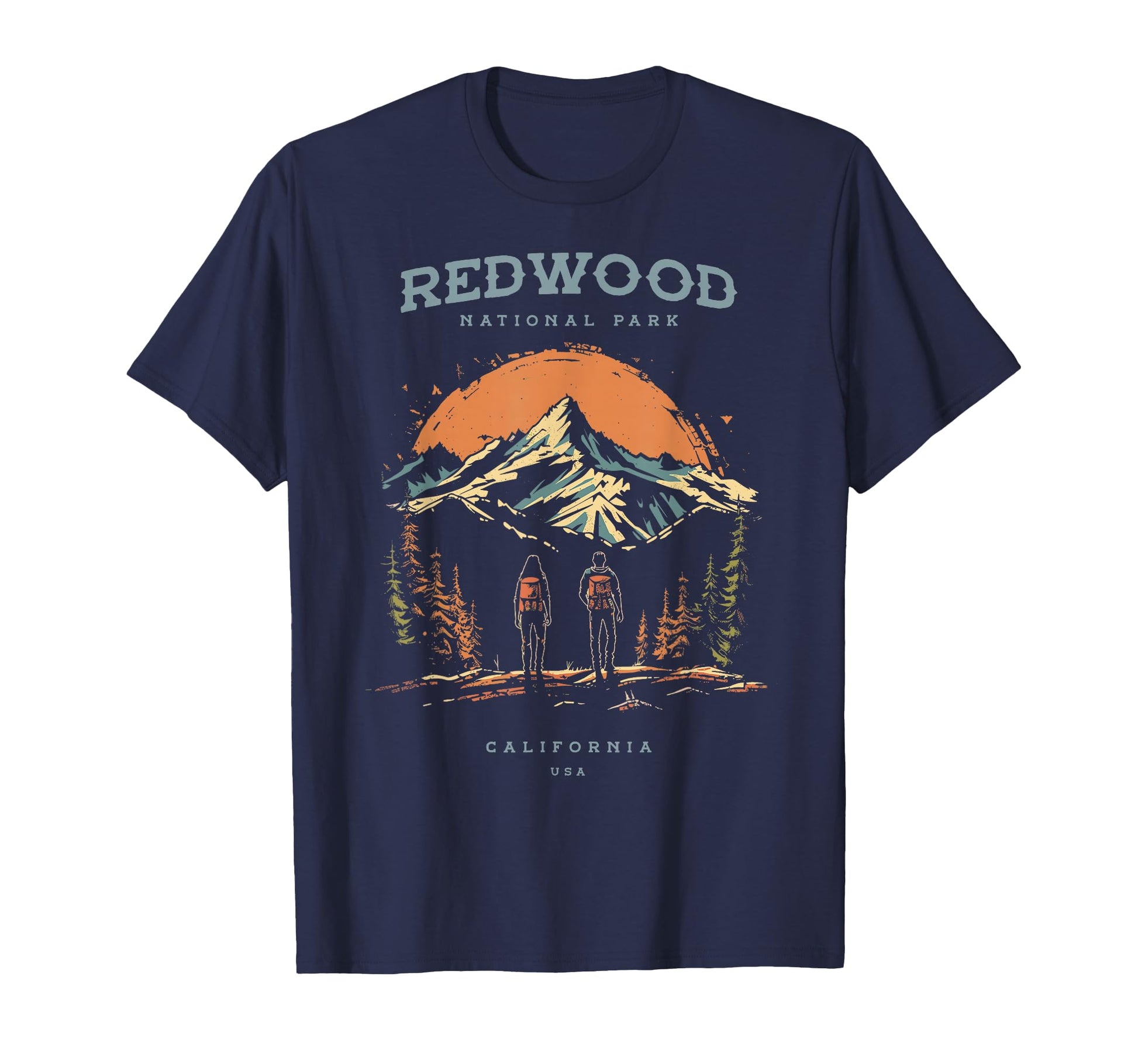 Redwood National Park Backpacking Hiking T-Shirt - Minimalist Print Unisex - T-Shirt, Sweatshirt, Hoodie