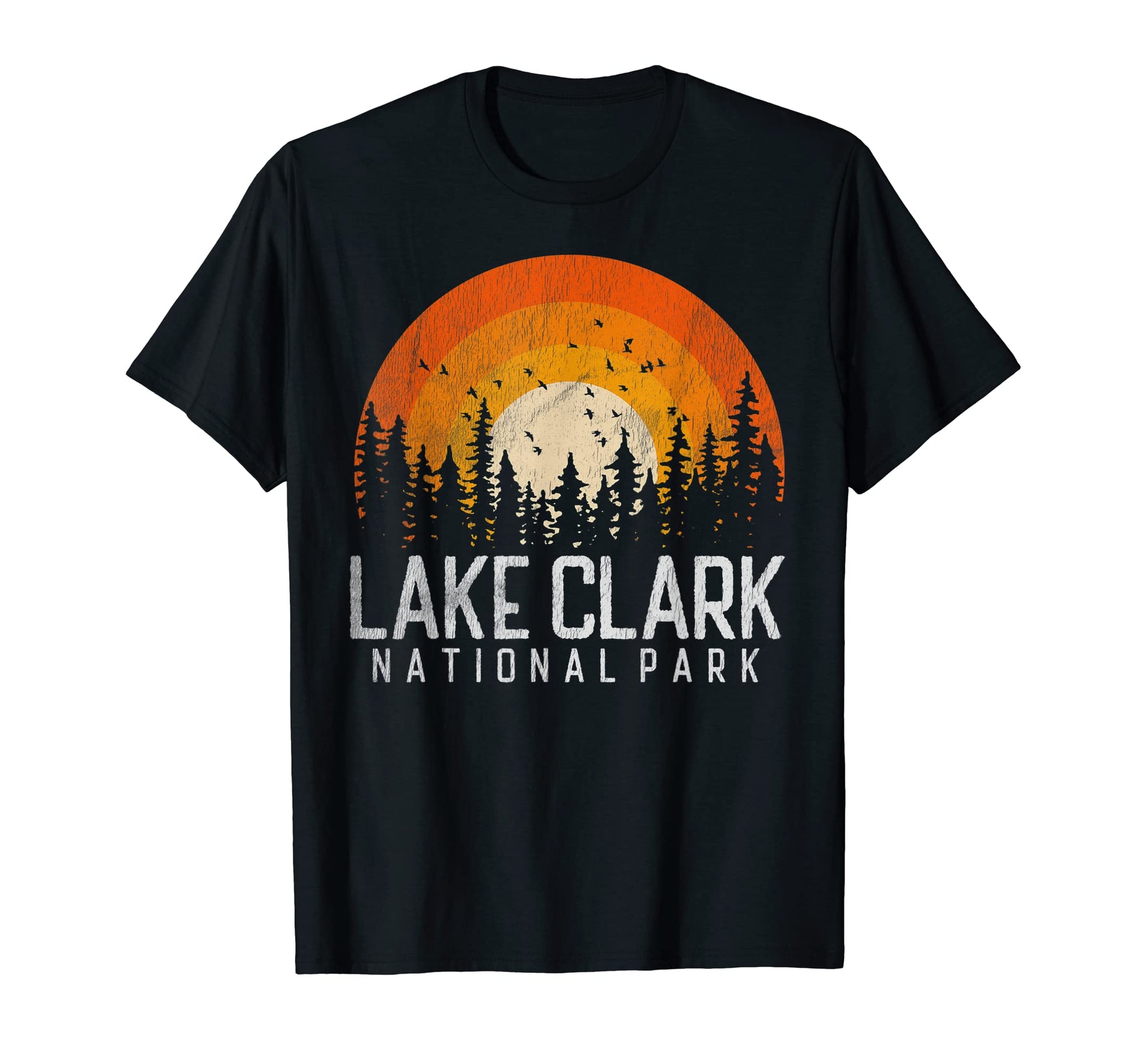 Lake Clark Us National Park Alaska 80S T-Shirt - Aesthetic Graphic Unisex - T-Shirt, Sweatshirt, Hoodie