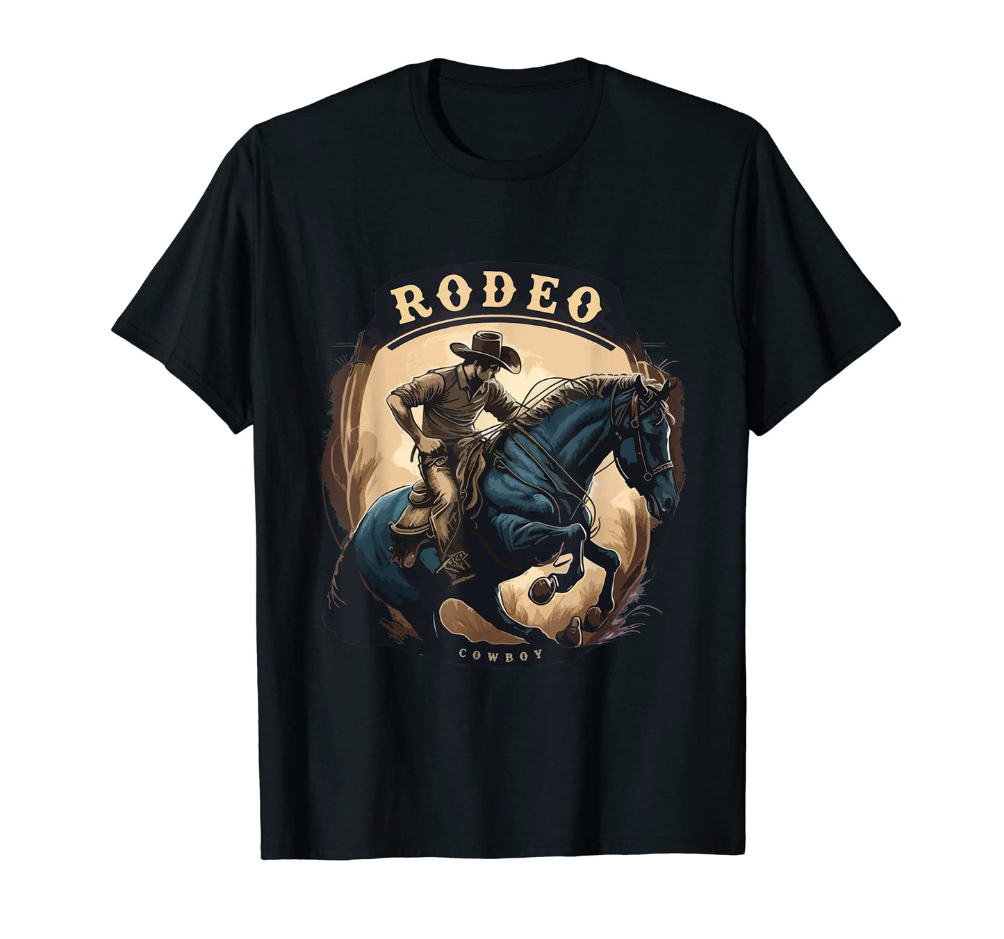 Western Horse Riding Rodeo Rider Cowboy T-Shirt - Trendy Graphic Men Women - T-Shirt, Sweatshirt, Hoodie