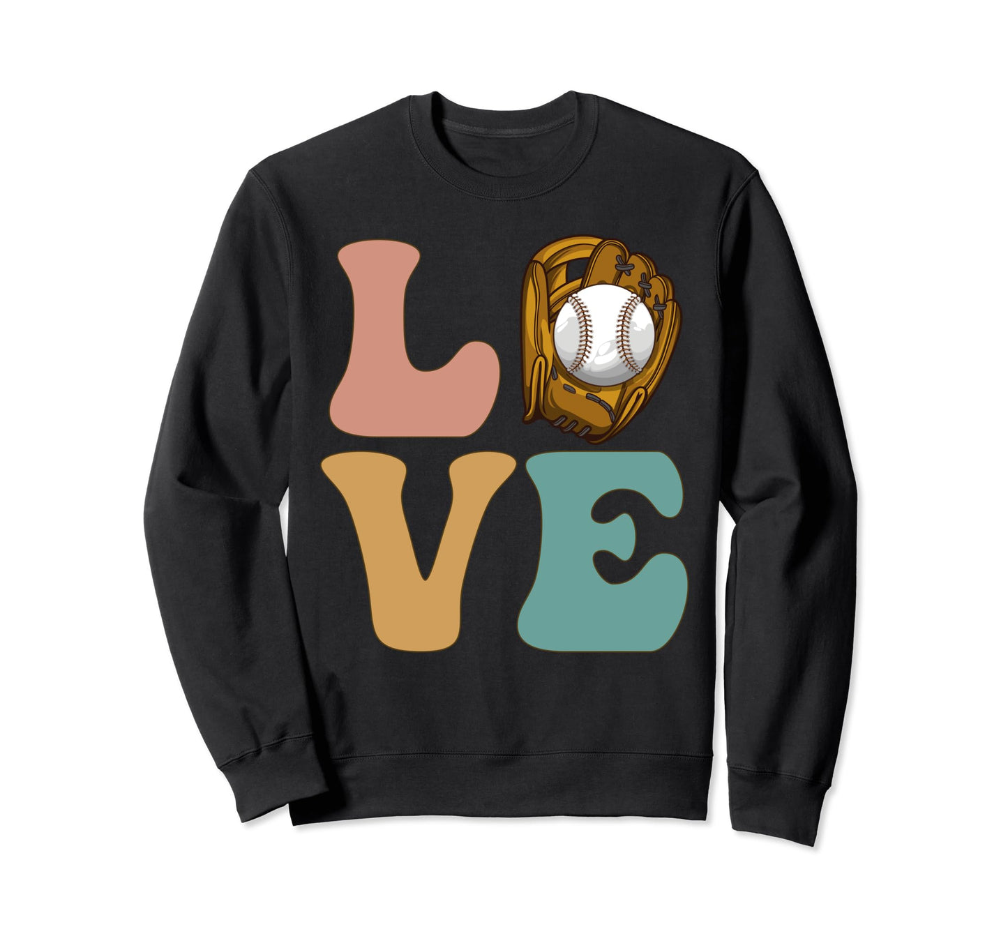 Love Baseball Catcher Catching Player Sweatshirt - Minimalist Print Unisex - T-Shirt, Sweatshirt, Hoodie