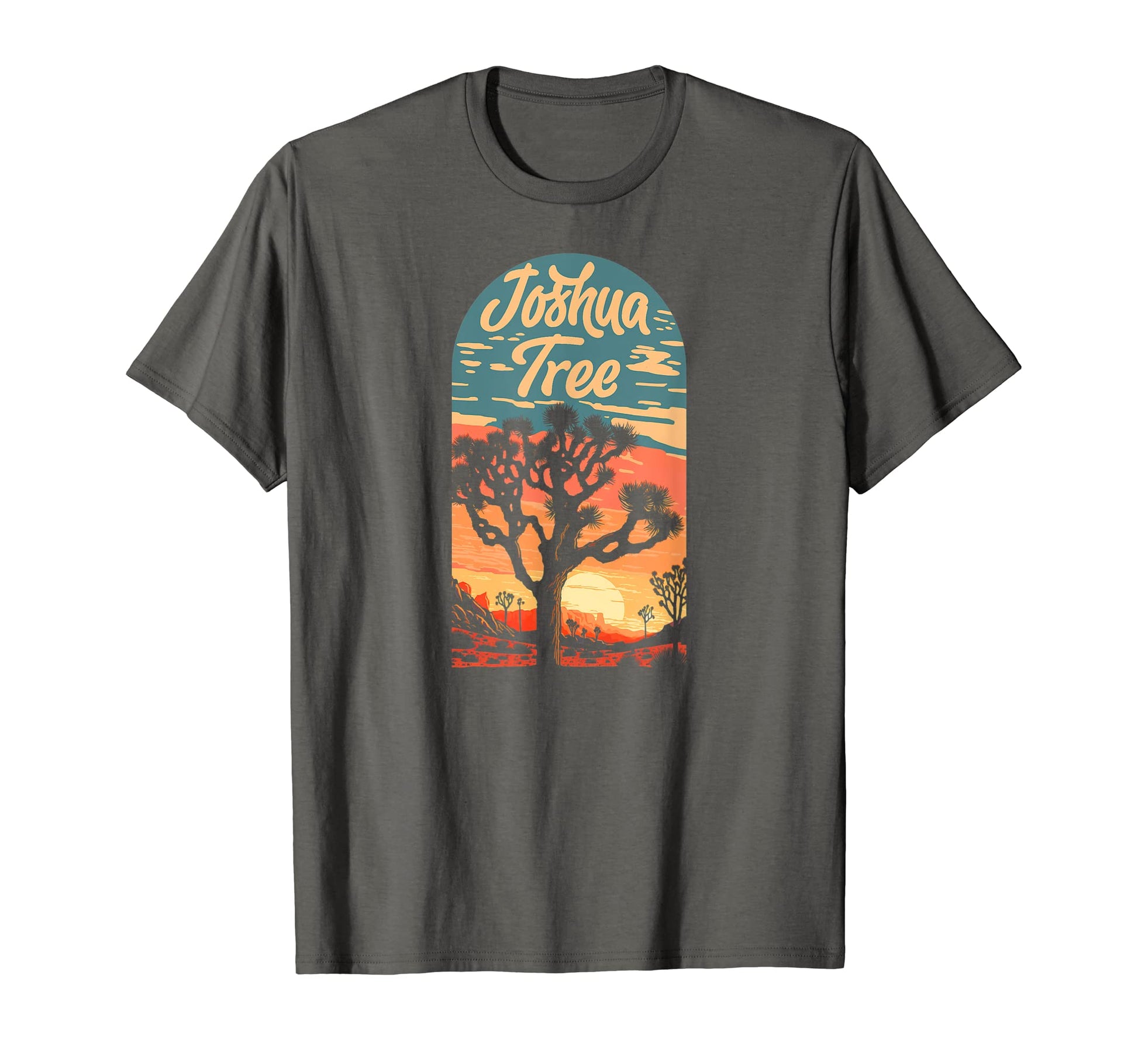 Joshua Tree Sunset National Park 80S T-Shirt - Trendy Graphic for Adults - T-Shirt, Sweatshirt, Hoodie
