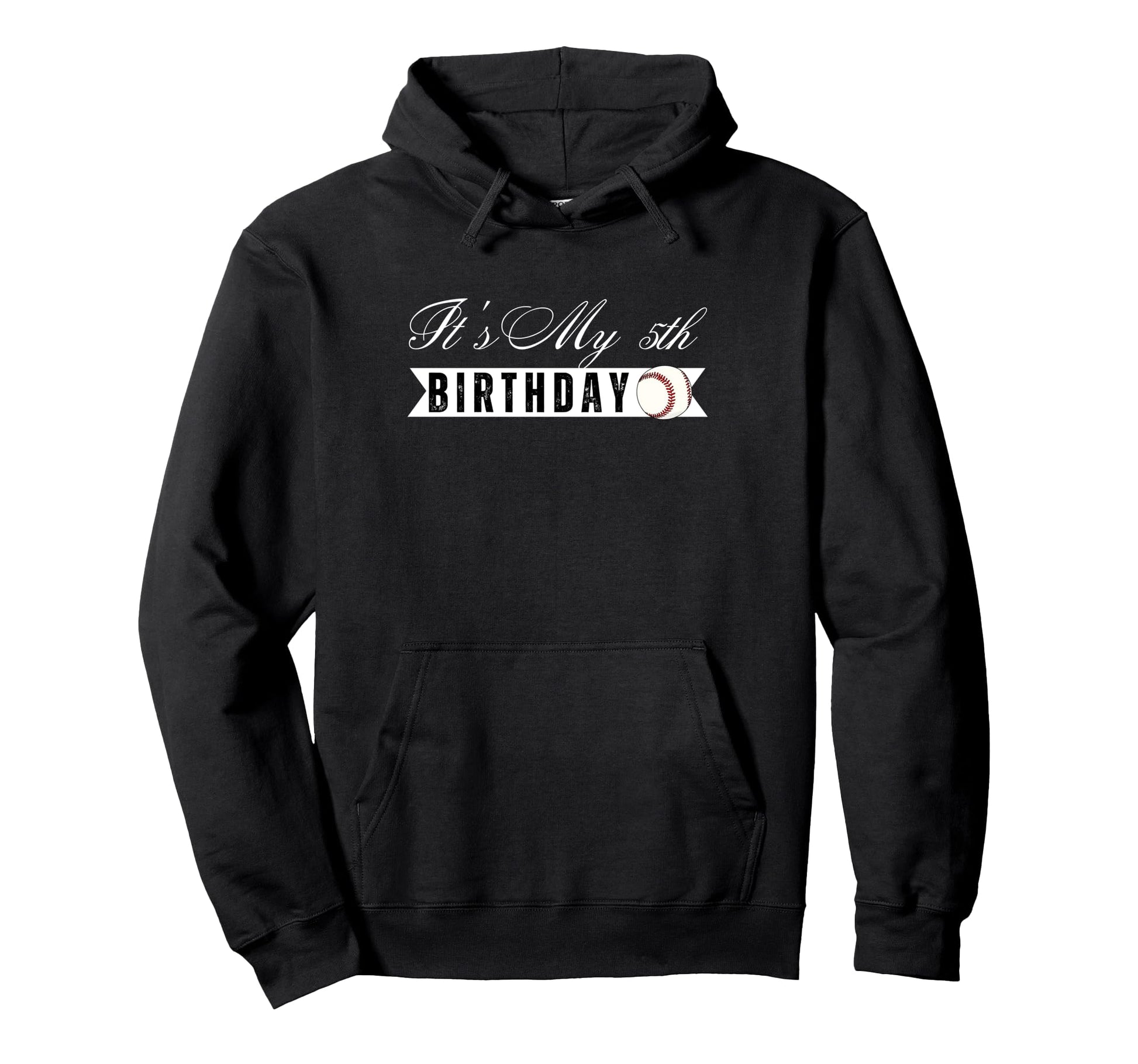 Its My 5Th Birthday Baseball Player Hoodie - Fun Novelty Design for Adults - T-Shirt, Sweatshirt, Hoodie
