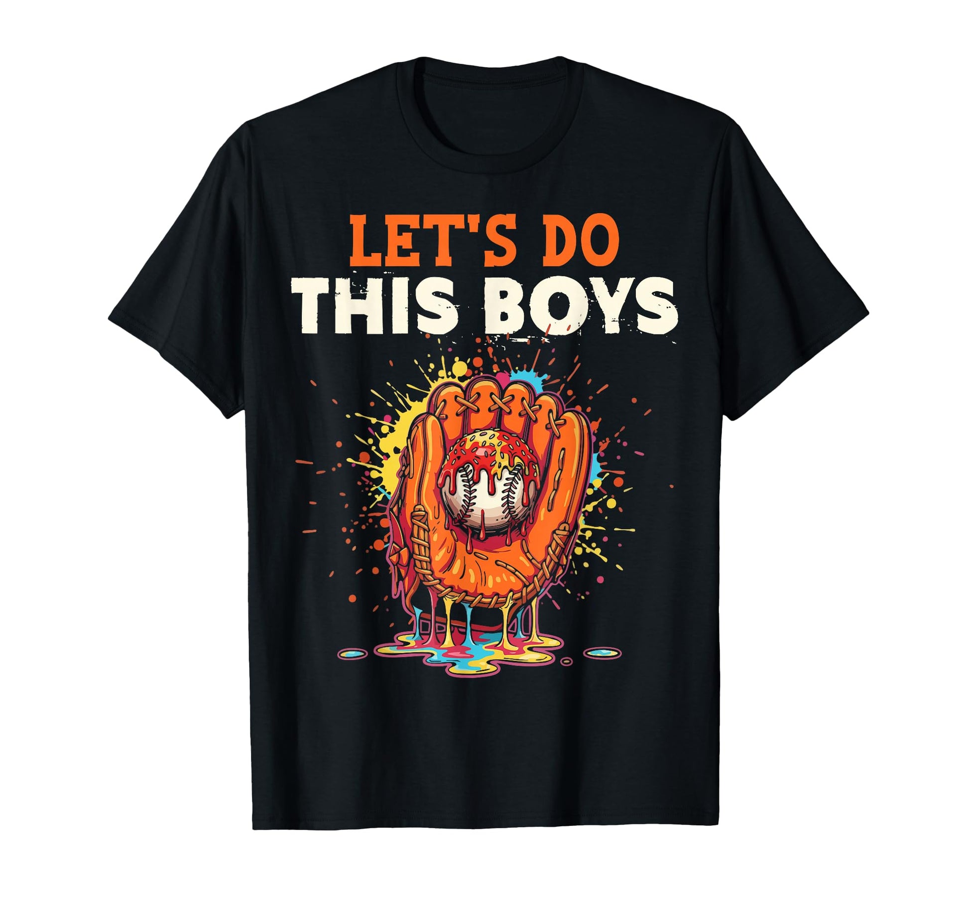 Lets Do This Baseball Glove Ice Cream T-Shirt - Graphic Print for Adults - T-Shirt, Sweatshirt, Hoodie