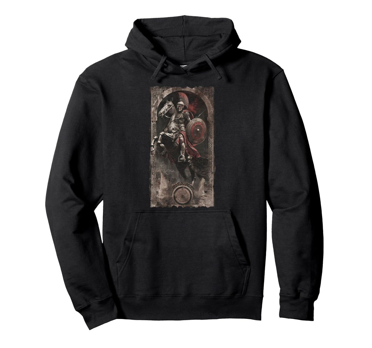 Y2K Spartan Warrior Helmet Hoodie - Casual Everyday Wear for Adults - T-Shirt, Sweatshirt, Hoodie