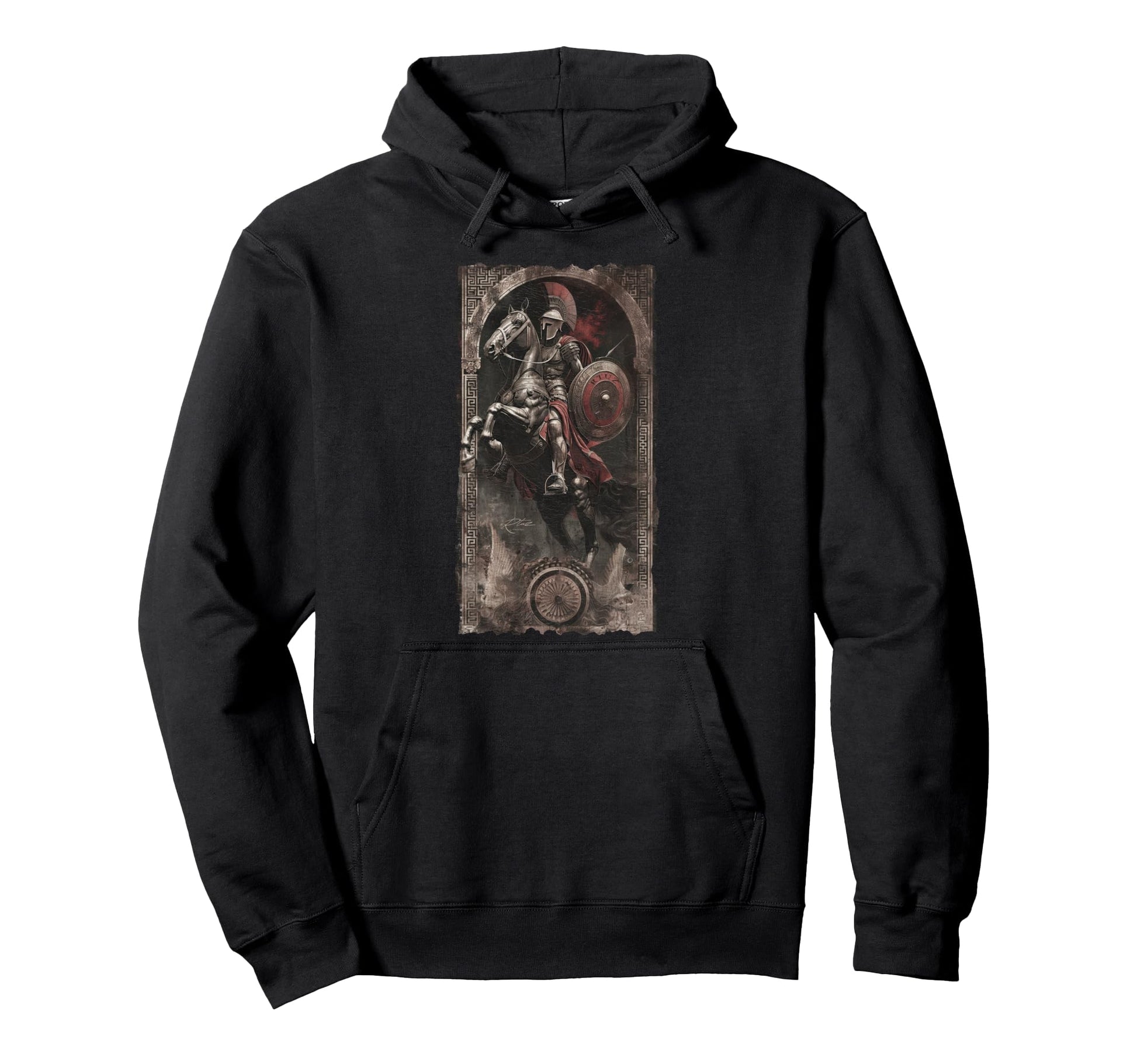 Y2K Spartan Warrior Helmet Hoodie - Casual Everyday Wear for Adults - T-Shirt, Sweatshirt, Hoodie