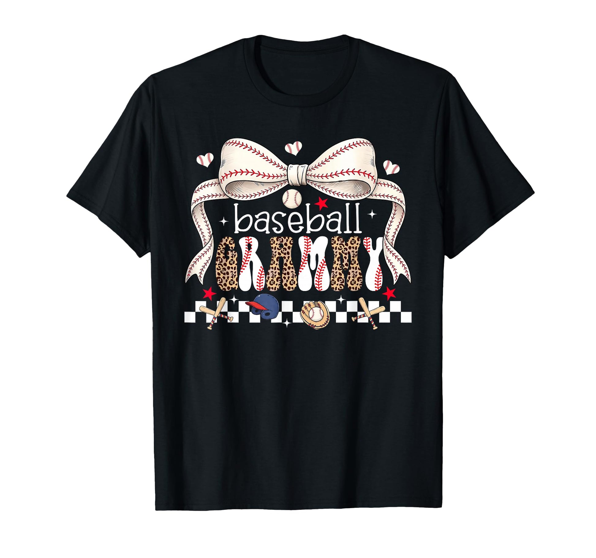 Baseball Grammy Coquette Bow Baseball T-Shirt - Custom Art Print Unisex - T-Shirt, Sweatshirt, Hoodie