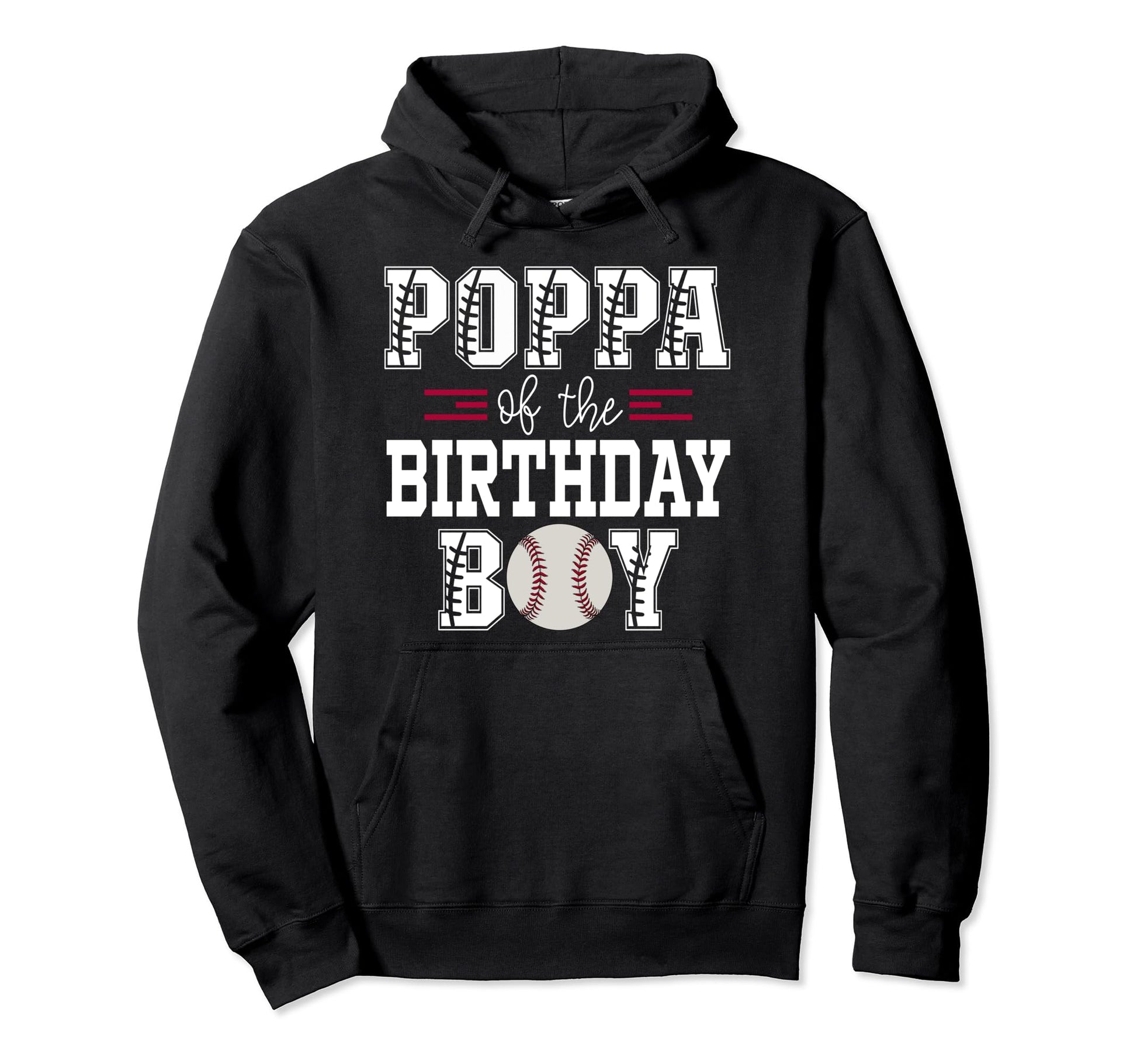 Poppa Birthday Baseball Lover First Hoodie - Minimalist Print for Adults - T-Shirt, Sweatshirt, Hoodie