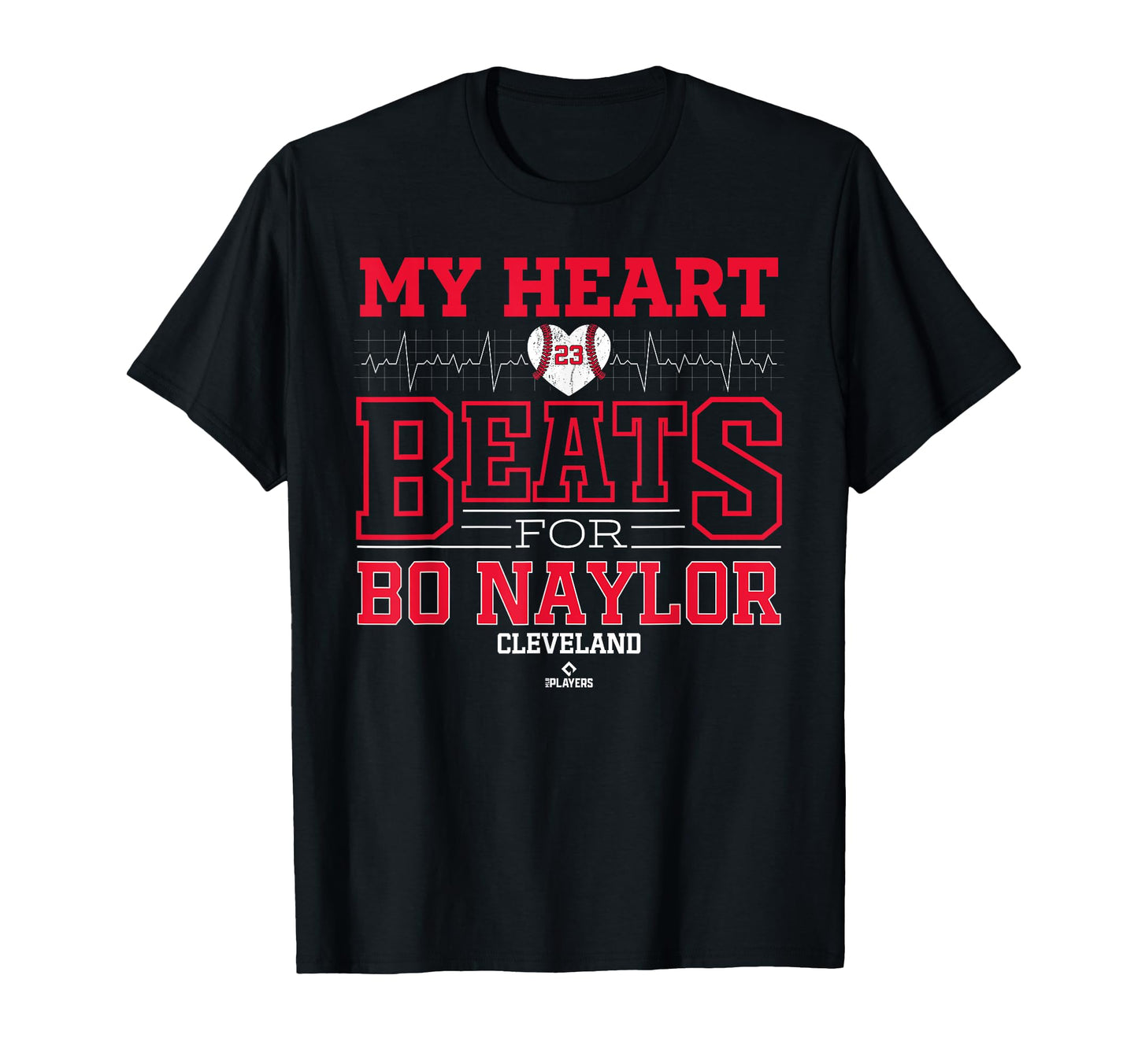 My Heart Beats Bo Naylor Cleveland T-Shirt - Minimalist Print for Adults - T-Shirt, Sweatshirt, Hoodie
