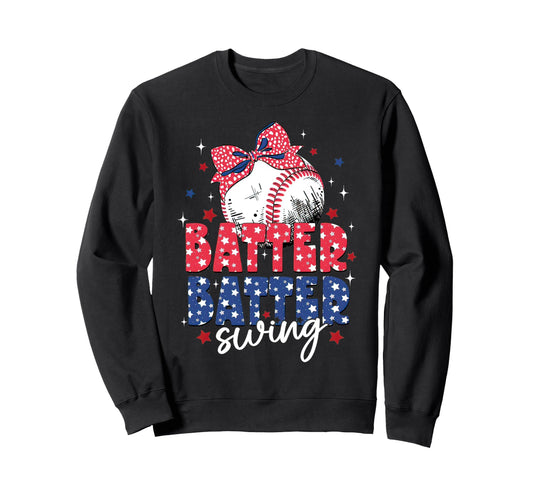 Baseball Batter Batter Swing Game Sweatshirt - Trendy Graphic for Adults - T-Shirt, Sweatshirt, Hoodie