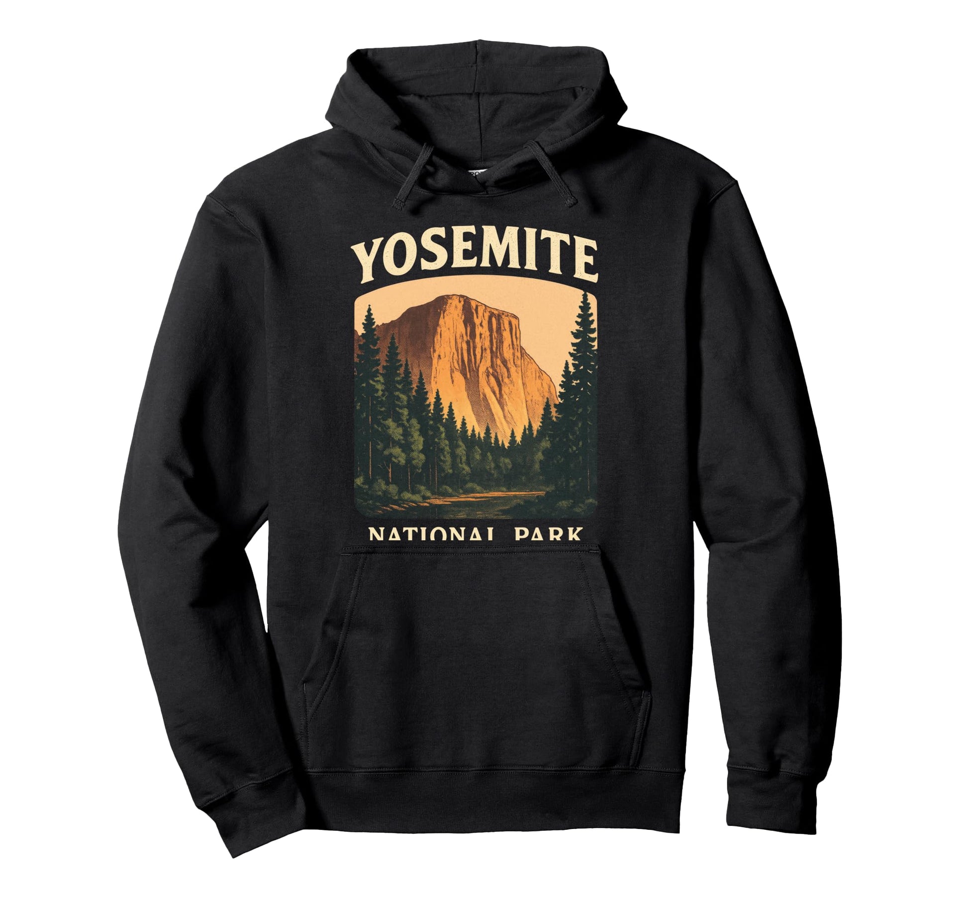 Yosemite National Park Nature Hoodie - Minimalist Print for Adults - T-Shirt, Sweatshirt, Hoodie