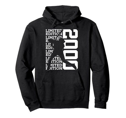 2000 Baseball 26Th Birthday Hoodie - Trendy Graphic for Adults - T-Shirt, Sweatshirt, Hoodie