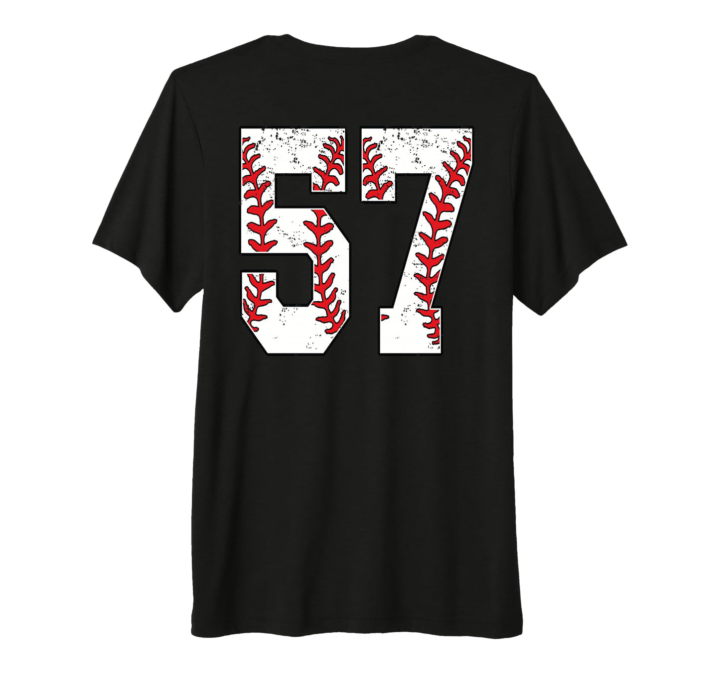 Number 57 Baseball Jersey Number 57 T-Shirt - Minimalist Print Men Women - T-Shirt, Sweatshirt, Hoodie
