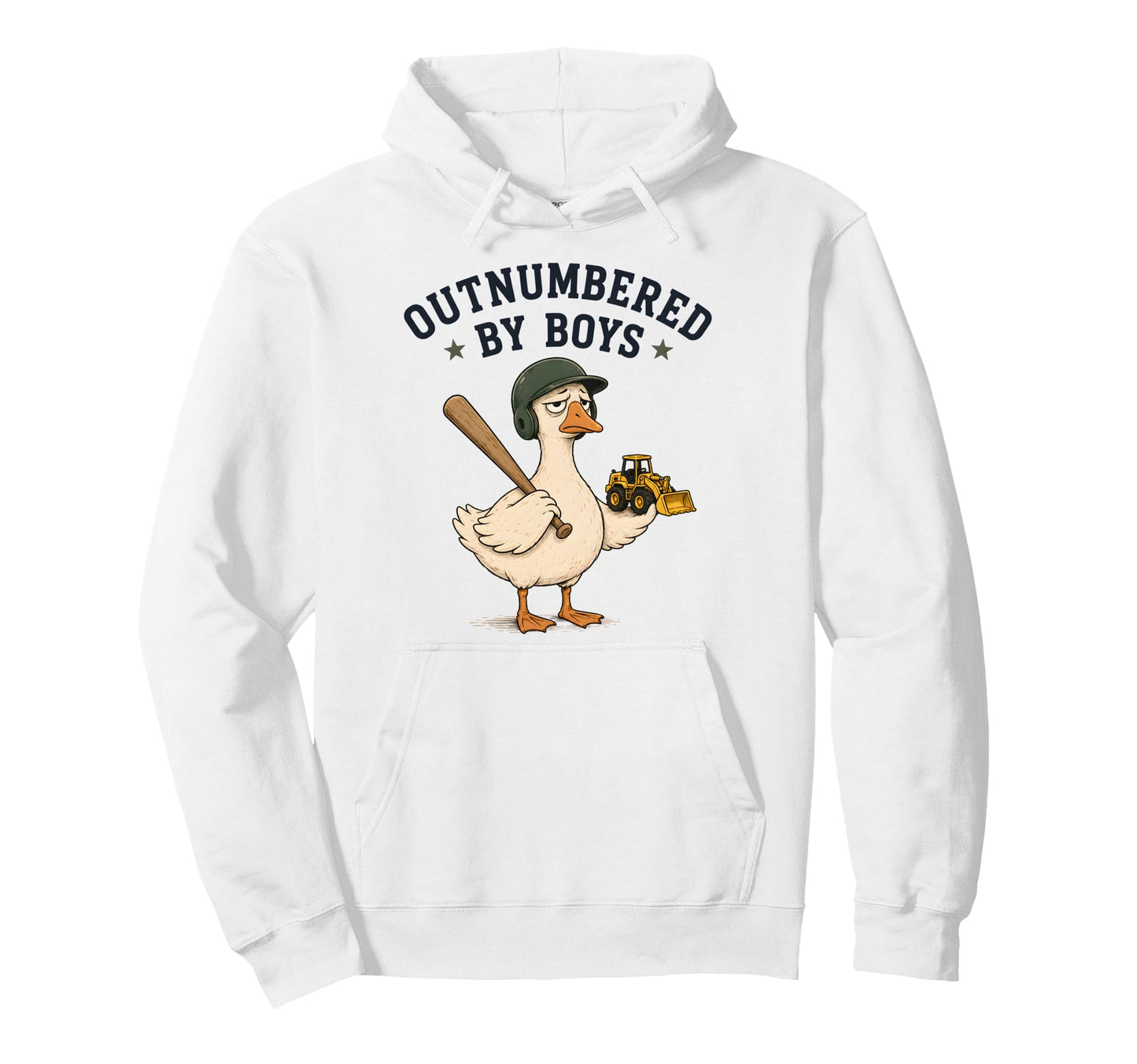 Funny Mom Goose Mothers Day Outnumbered Hoodie - Trendy Graphic Unisex - T-Shirt, Sweatshirt, Hoodie