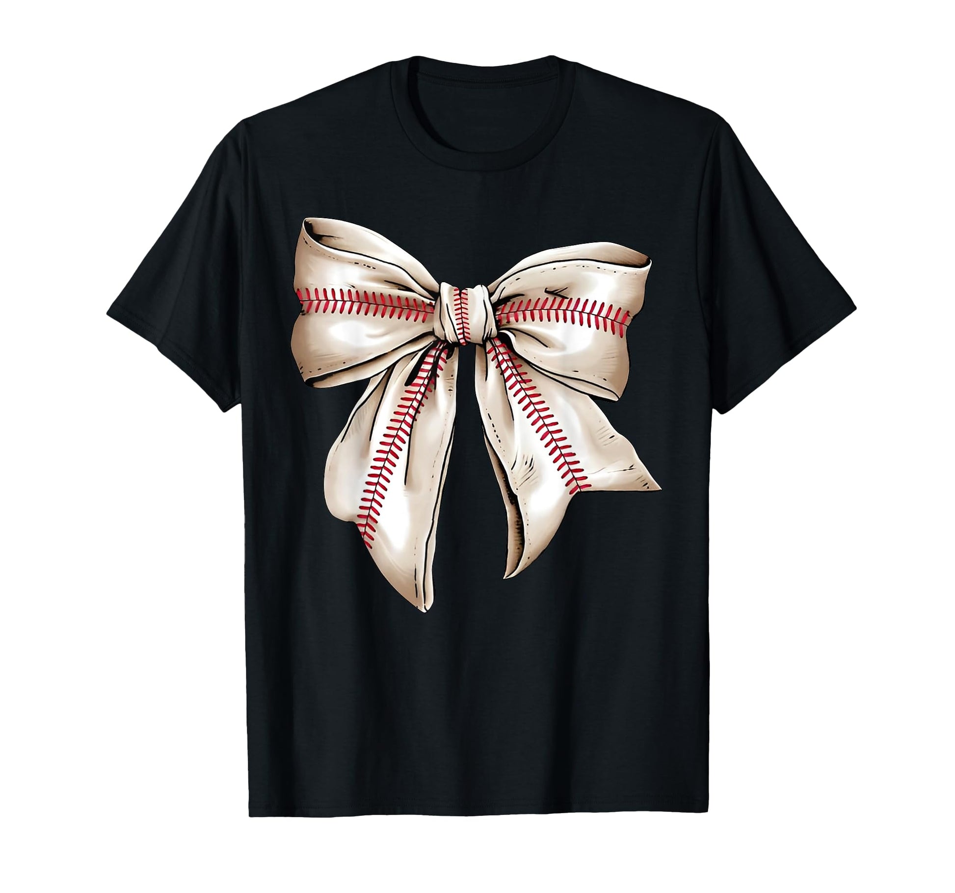 Baseball Mama Coquette Bow Game Day T-Shirt - Minimalist Print Men Women - T-Shirt, Sweatshirt, Hoodie