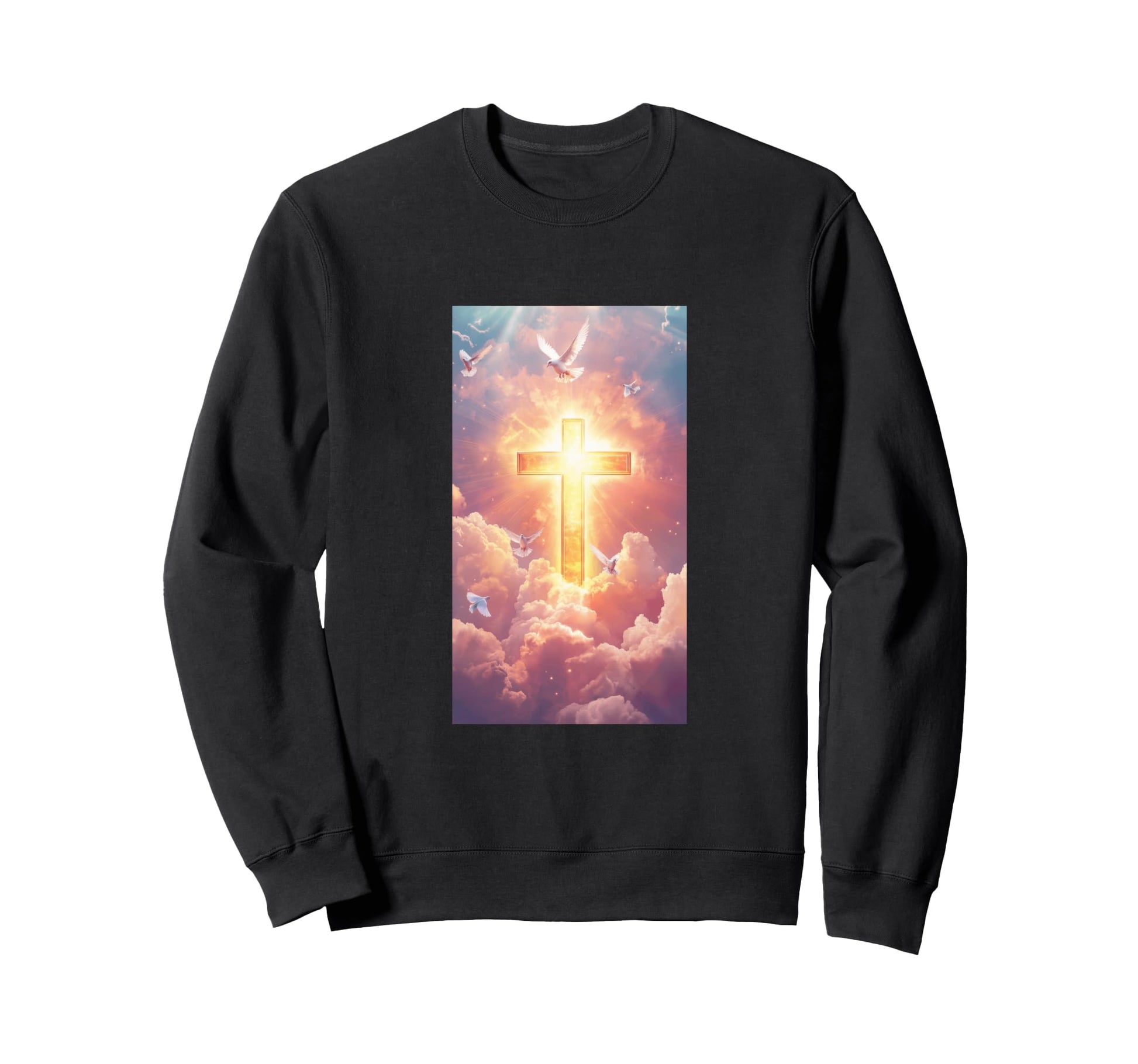 Gothic Cross Grunge Aesthetic Sweatshirt - Casual Everyday Wear Men Women - T-Shirt, Sweatshirt, Hoodie