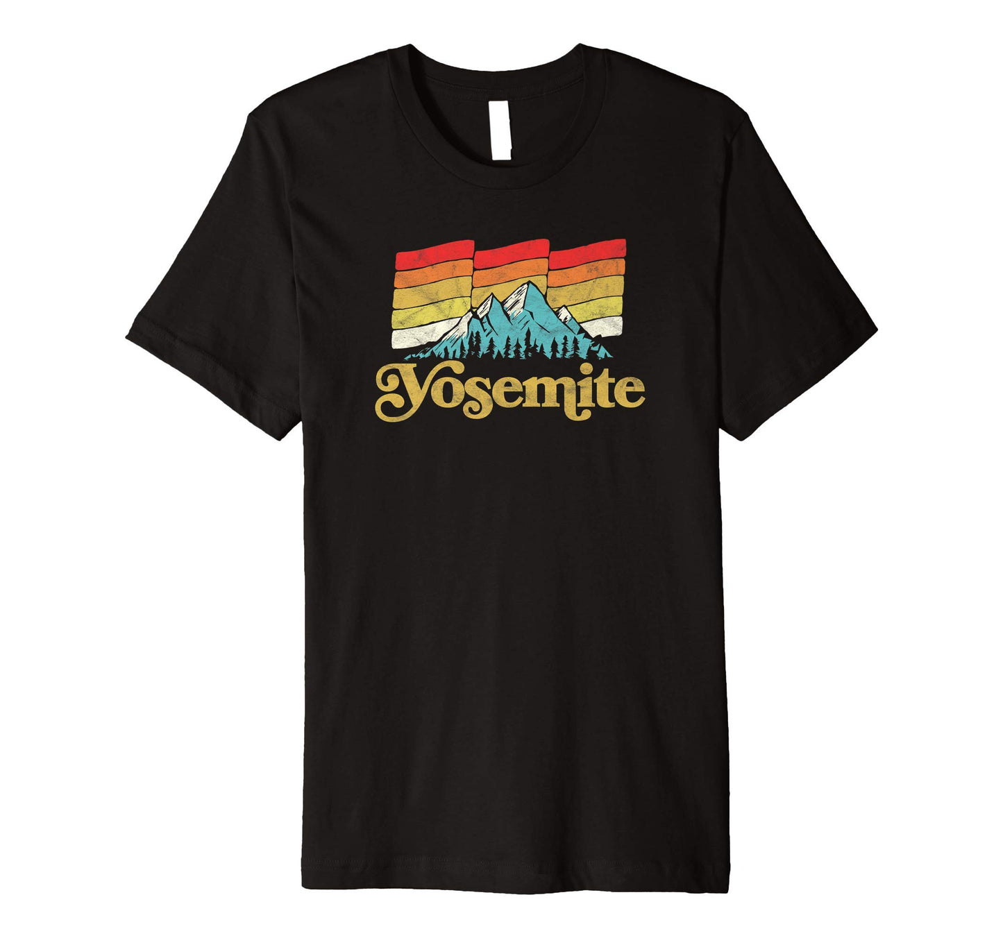 Yosemite National Park Wavy Sunset Sky T-Shirt - Novelty Apparel Men Women - T-Shirt, Sweatshirt, Hoodie