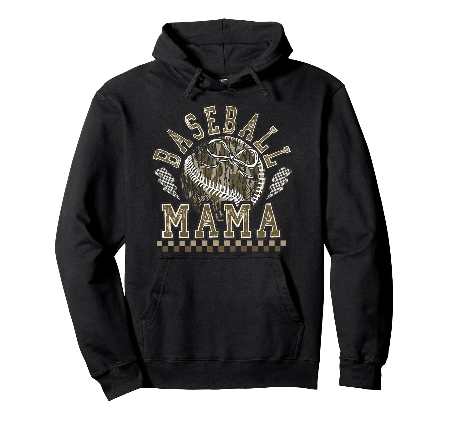 Baseball Camo Mama Game Day Tis Hoodie - Minimalist Print for Adults - T-Shirt, Sweatshirt, Hoodie