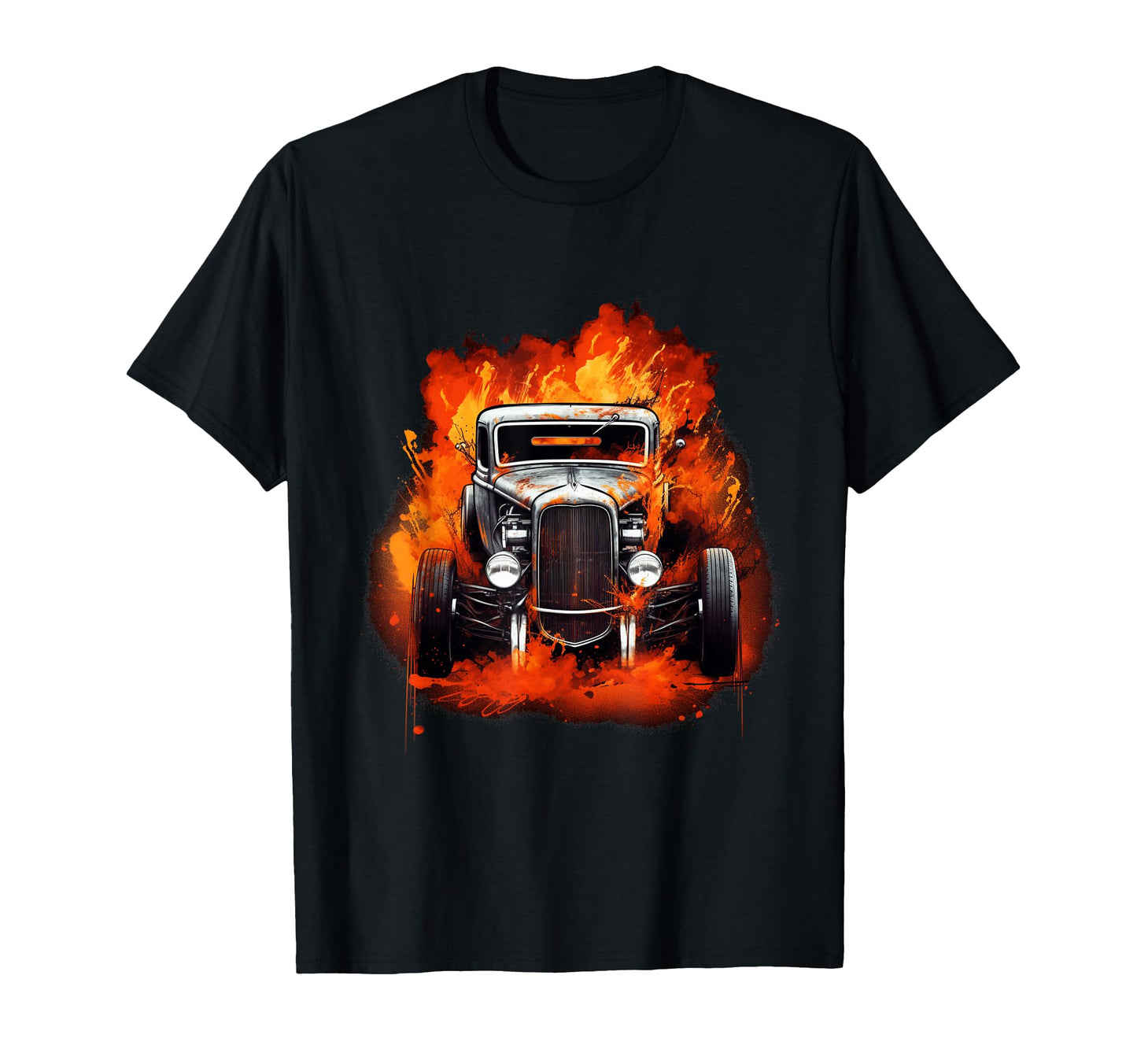 Hot Rod Rat Rod Car T-Shirt - Trendy Graphic Men Women - T-Shirt, Sweatshirt, Hoodie