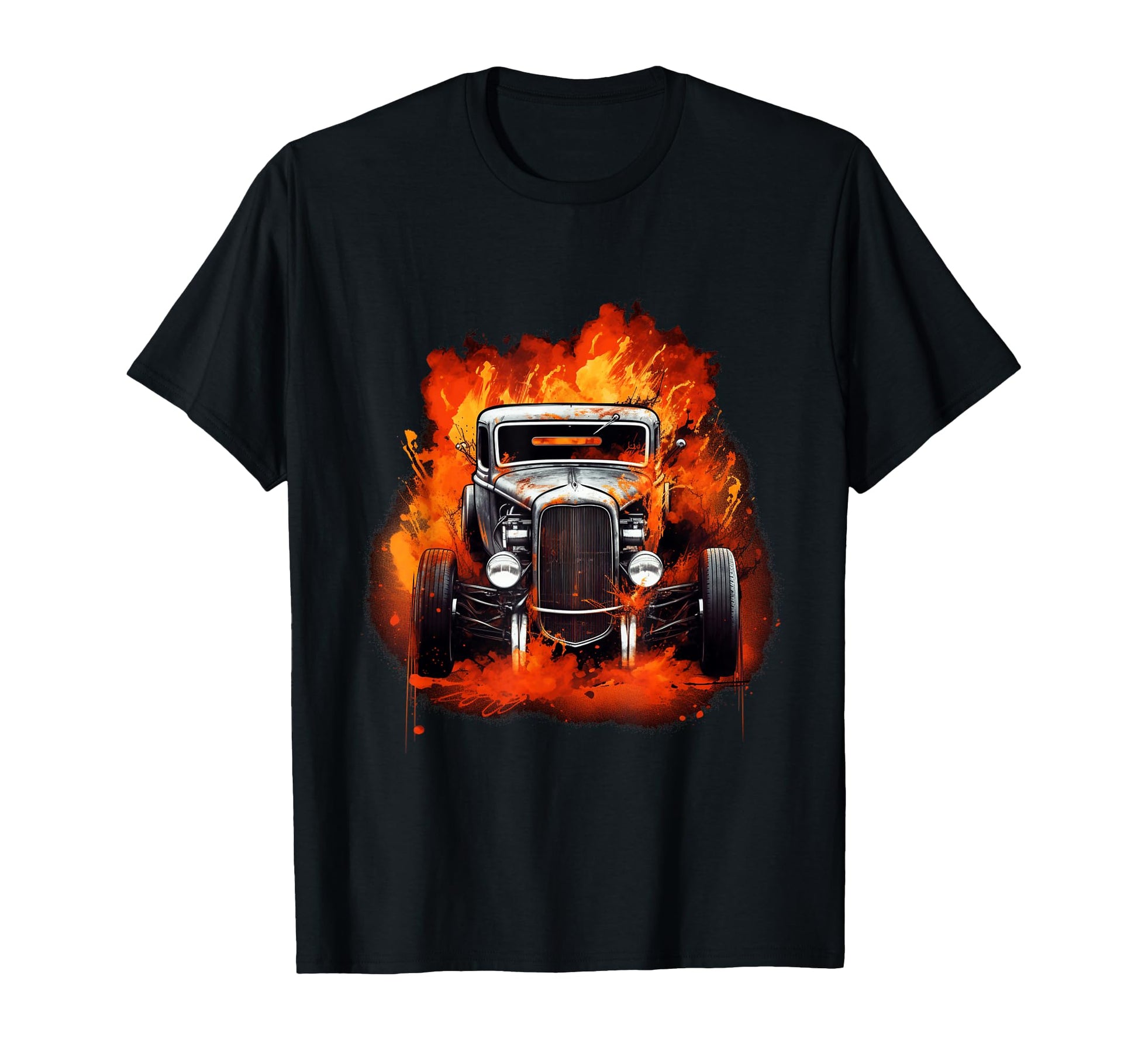 Hot Rod Rat Rod Car T-Shirt - Trendy Graphic Men Women - T-Shirt, Sweatshirt, Hoodie