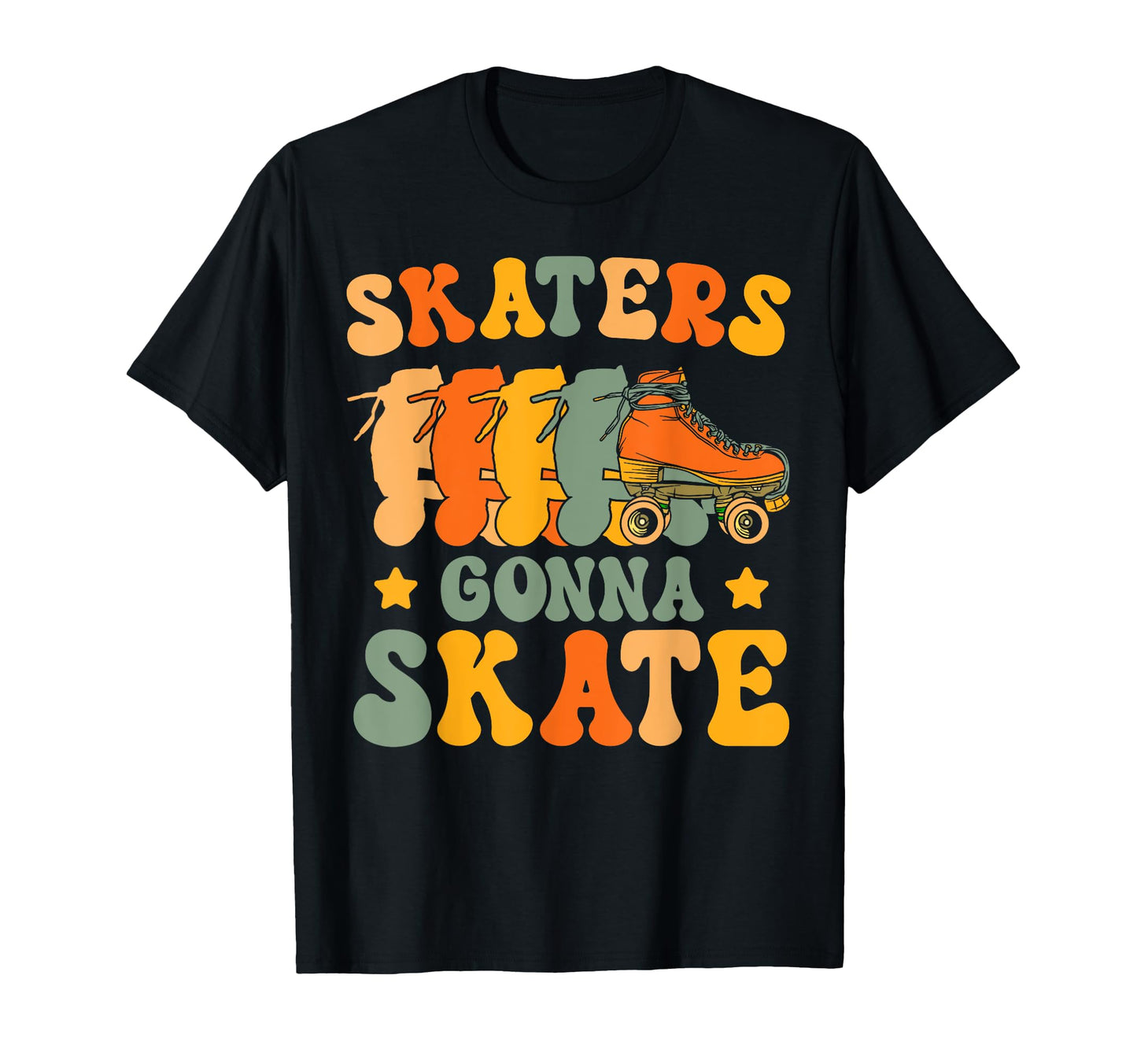 Roller Skating Skate 1970S Skaters T-Shirt - Unique Graphic for Adults - T-Shirt, Sweatshirt, Hoodie