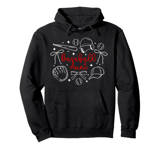 Baseball Aunt Coquette Aunt Baseball Hoodie - Streetwear Style for Adults - T-Shirt, Sweatshirt, Hoodie