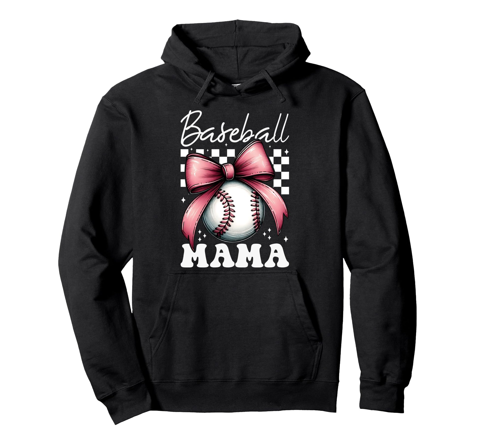 Baseball Mama Baseball Mom Mothers Hoodie - Fun Novelty Design for Adults - T-Shirt, Sweatshirt, Hoodie