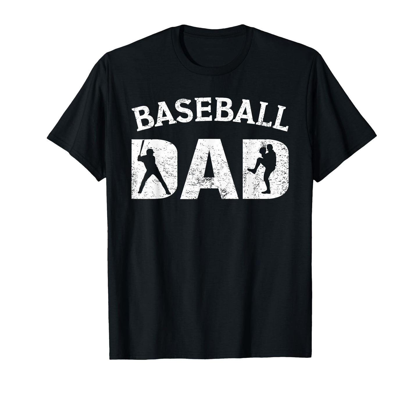 Distressed Baseball Dad Fathers Day T-Shirt - Fun Novelty Design Unisex - T-Shirt, Sweatshirt, Hoodie