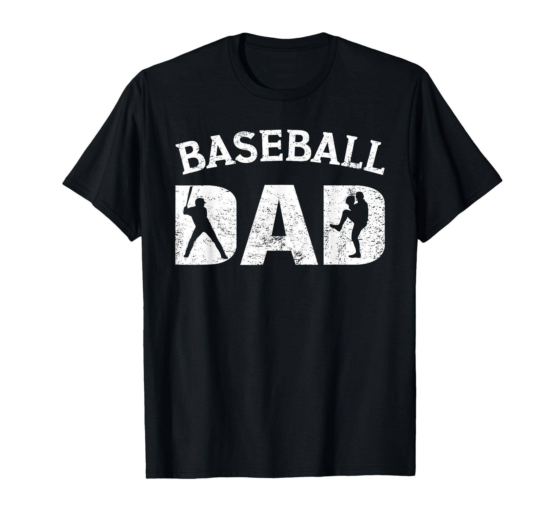 Distressed Baseball Dad Fathers Day T-Shirt - Fun Novelty Design Unisex - T-Shirt, Sweatshirt, Hoodie