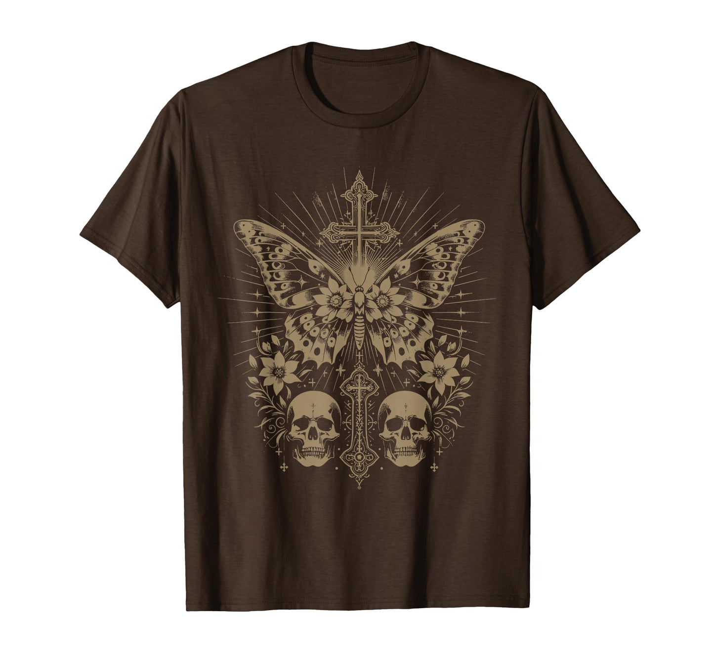 Emo Y2K Grunge Aesthetic Goth Skull T-Shirt - Aesthetic Graphic Unisex - T-Shirt, Sweatshirt, Hoodie